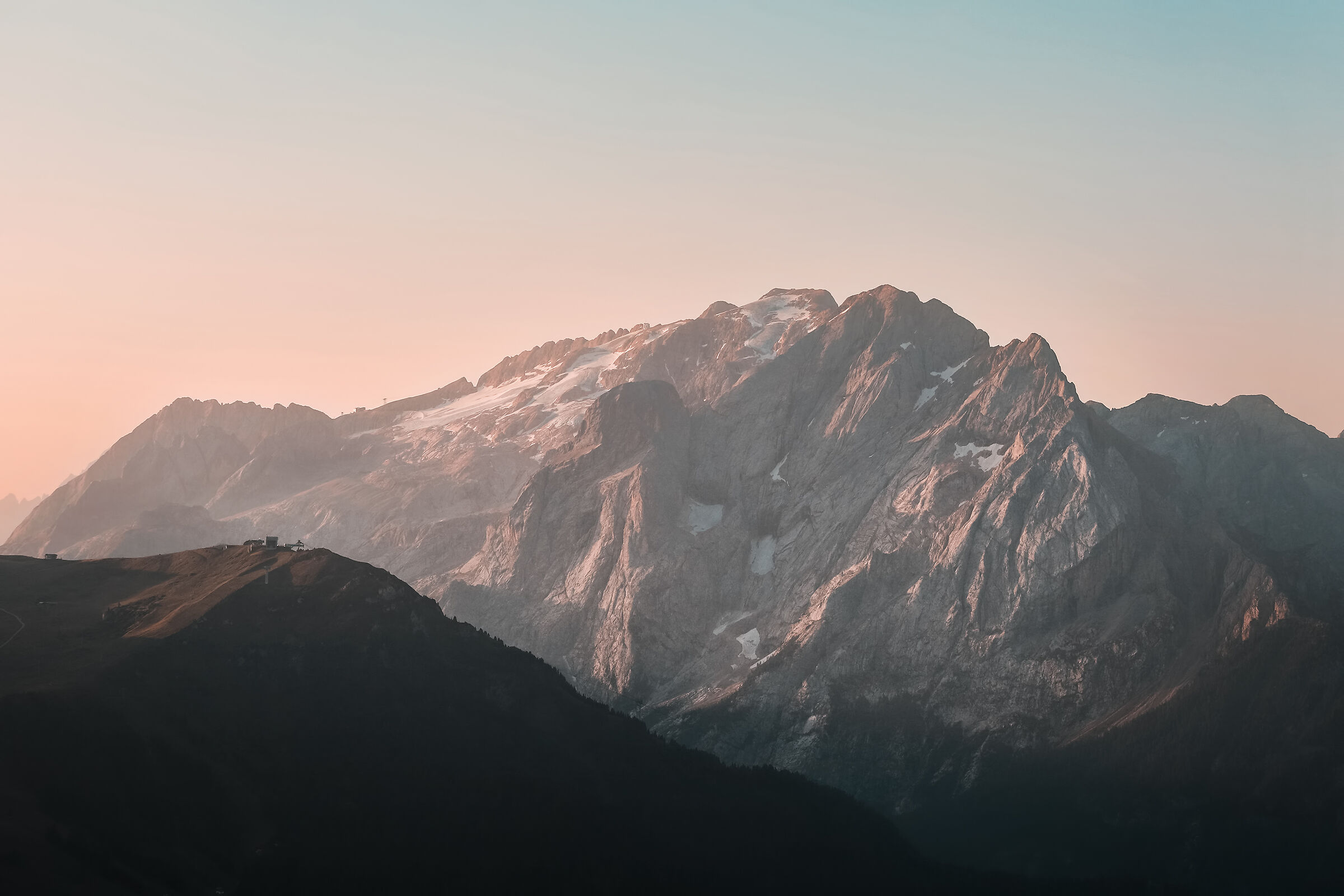 Sunrise on the Marmolada