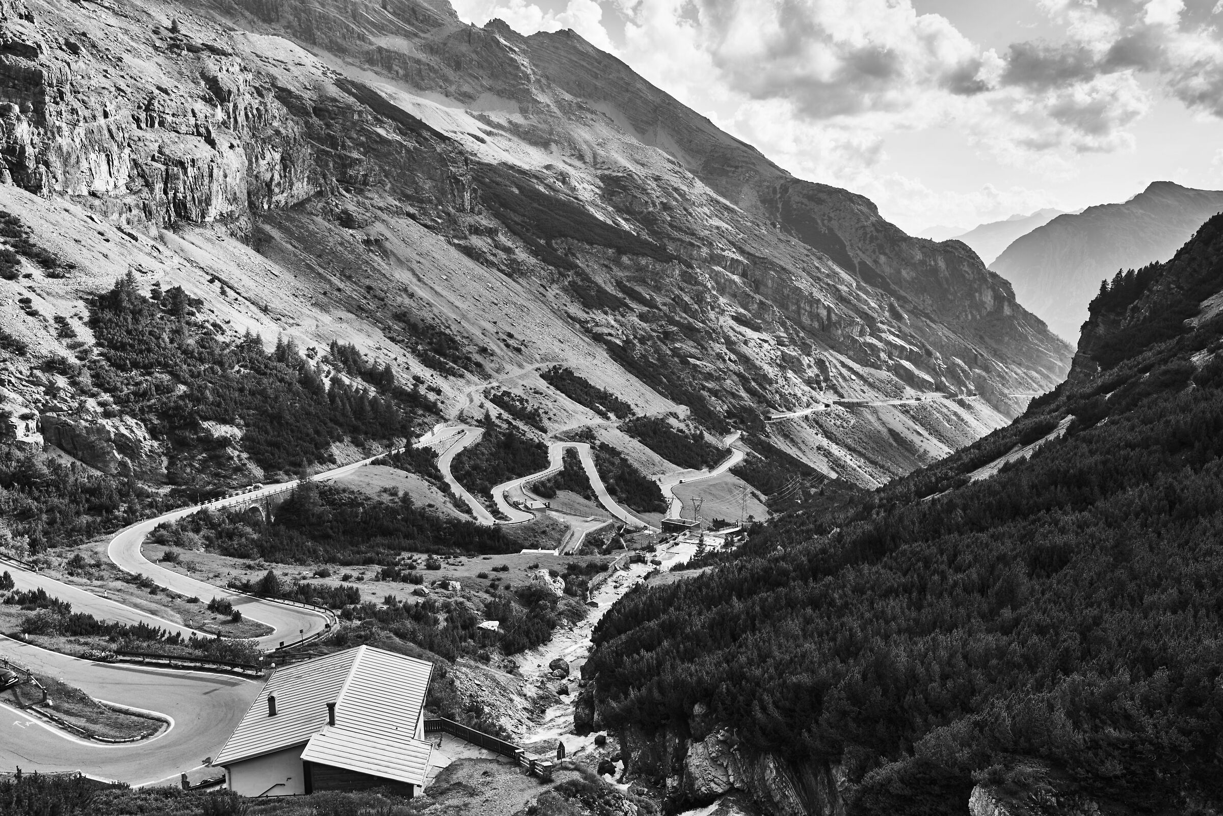 Stelvio Pass Bw