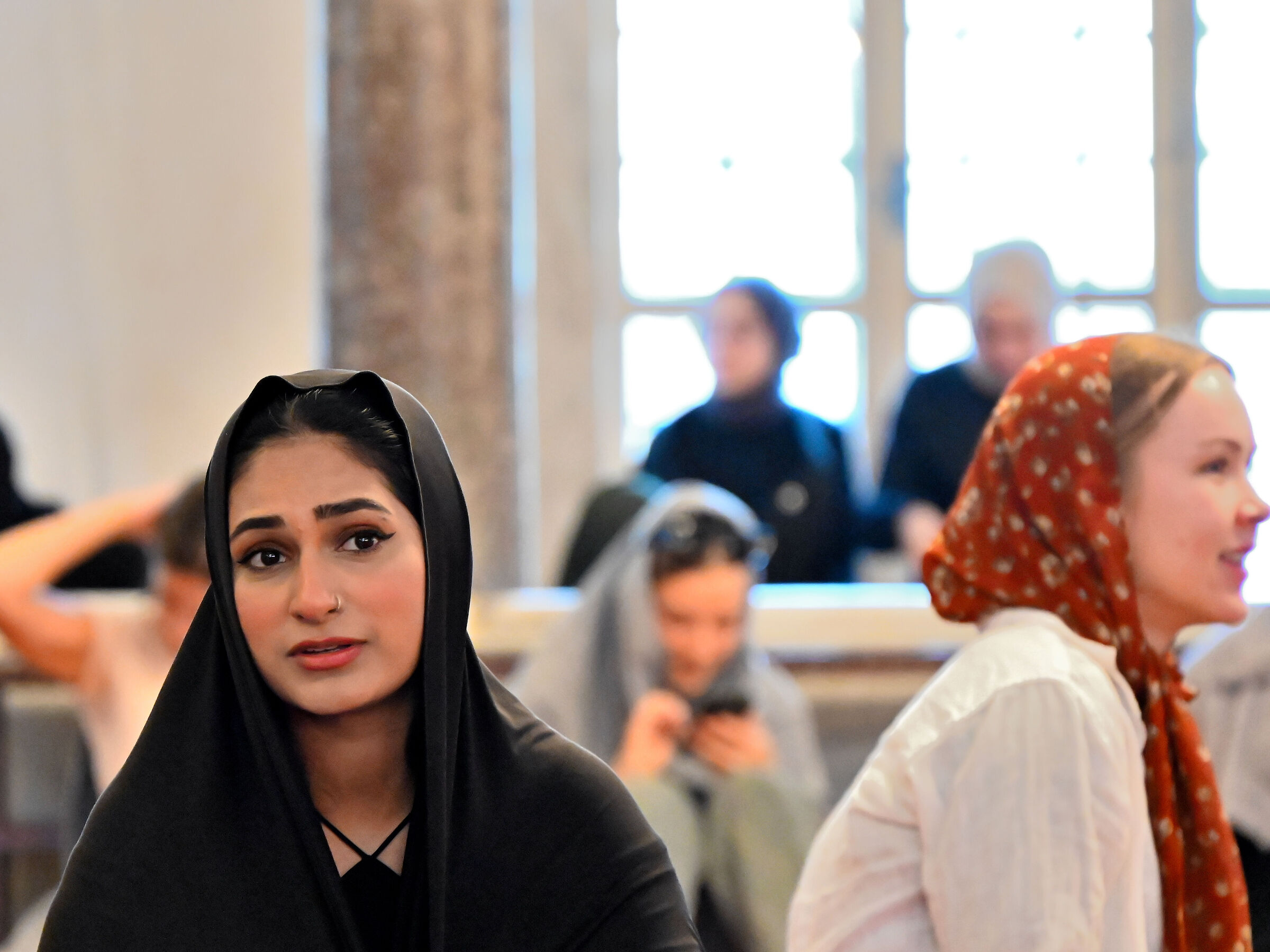 Istanbul, donne nella Moschea Blu