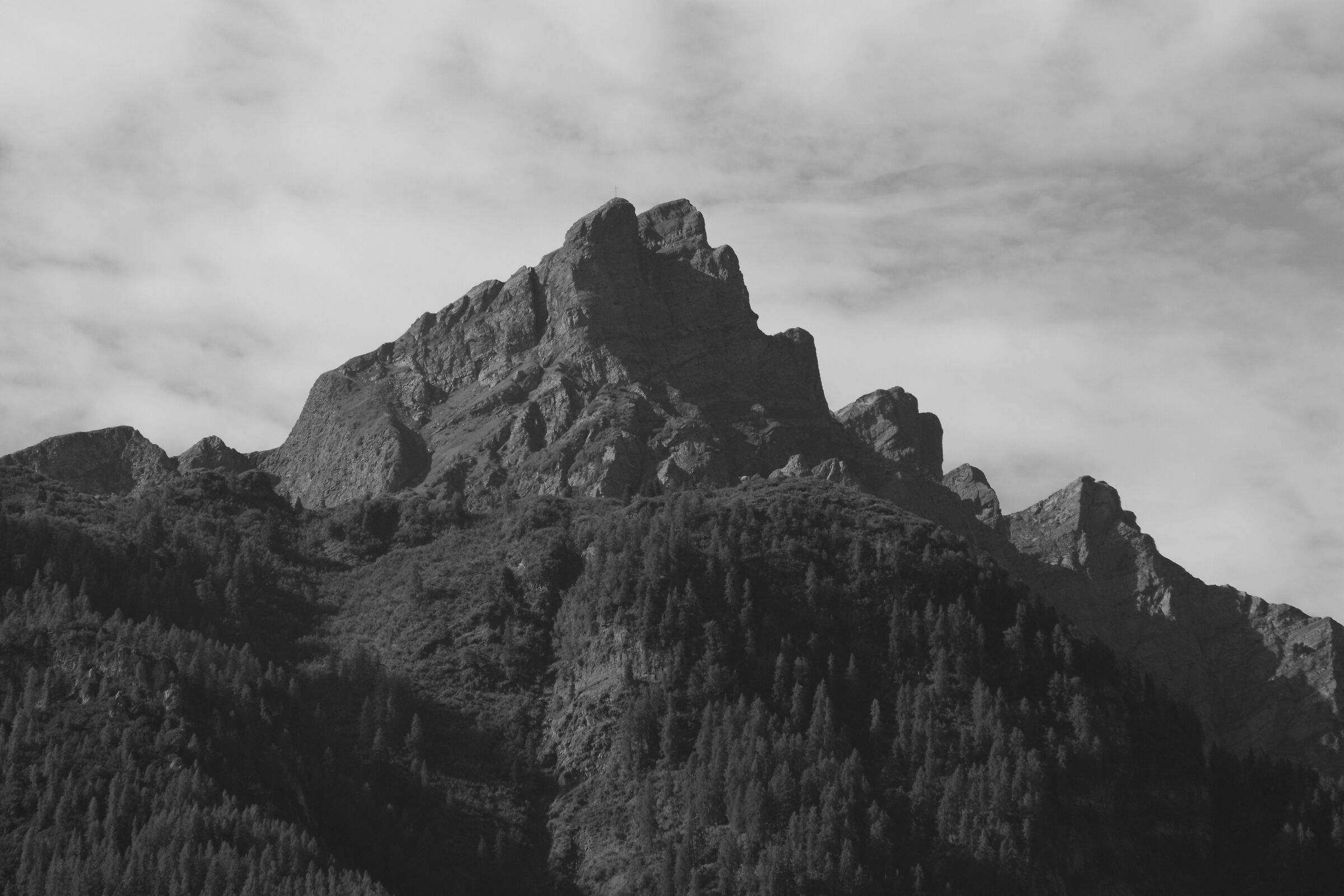 Sasso Bianco, view from Vallada Agordina