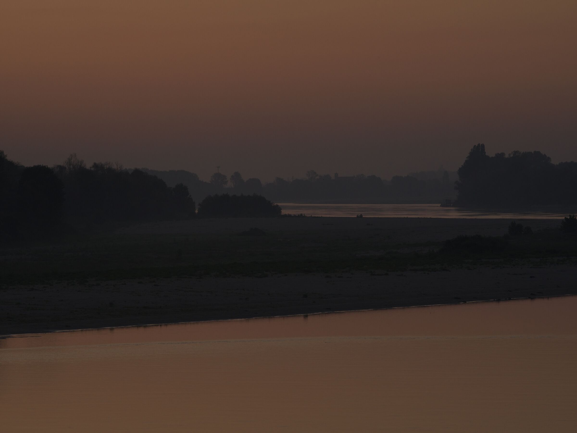 First lights on the river
