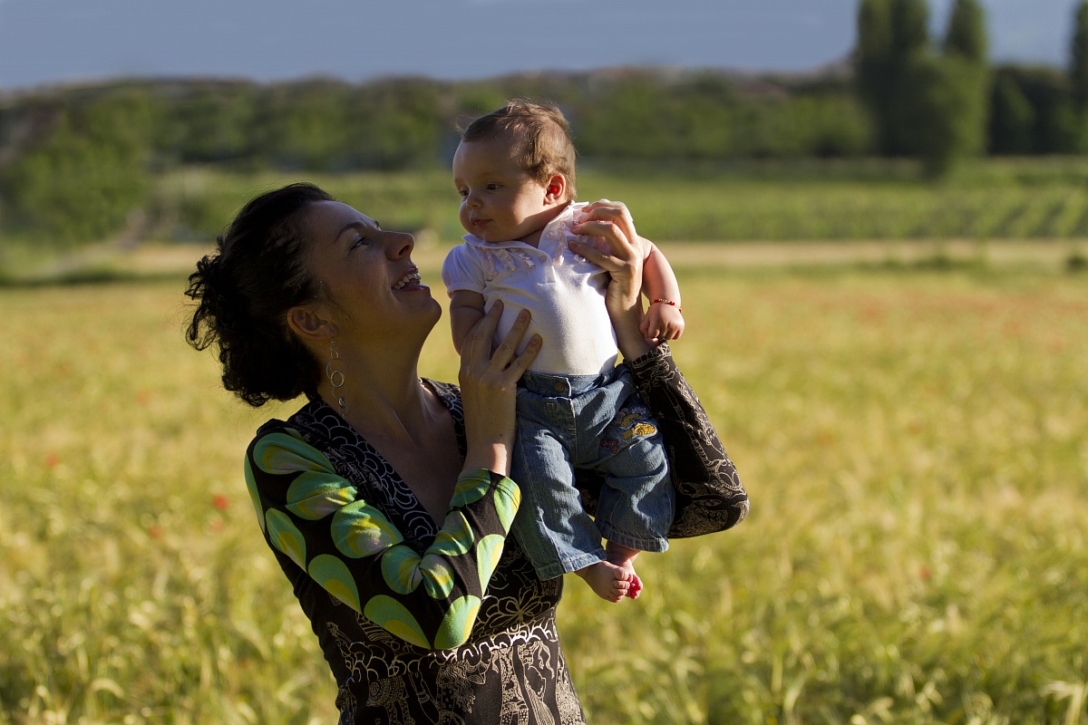 Spring .. with mom ......