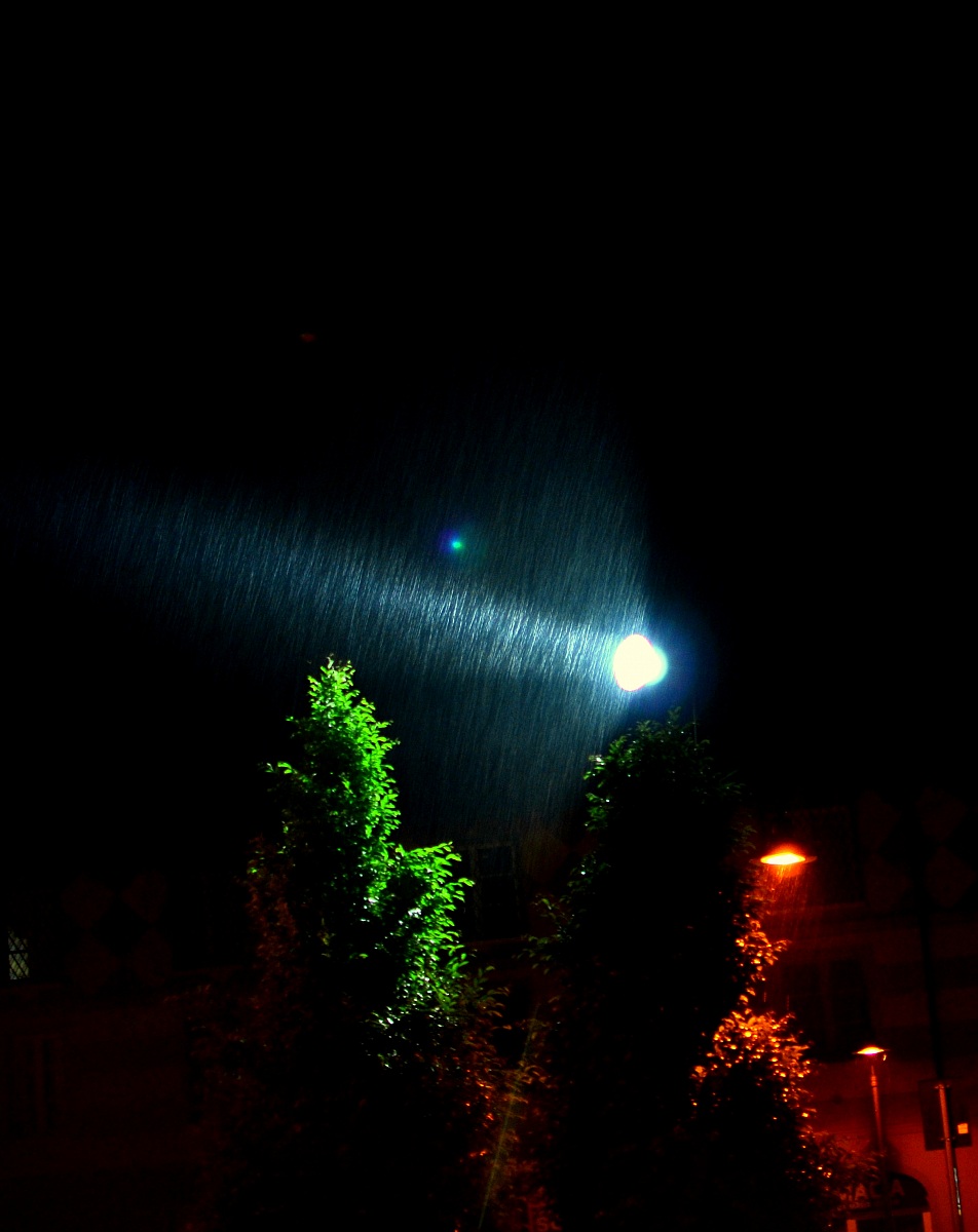 the lighthouse in the rain