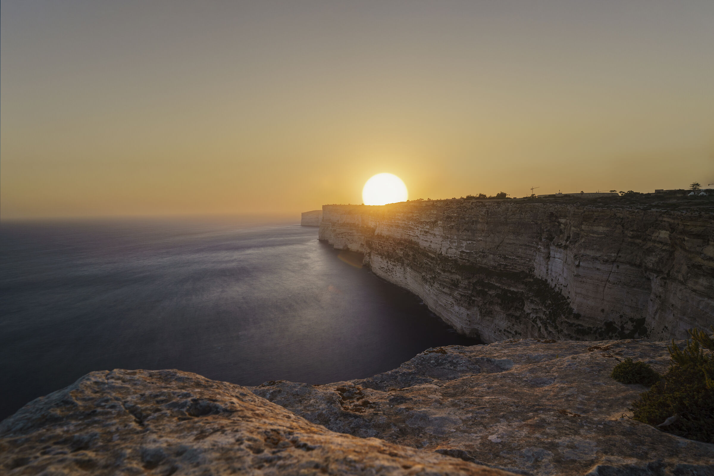 Sunset Ta cent cliff Gozo