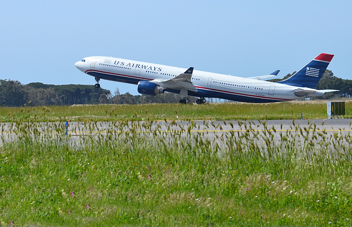 us airways al decollo