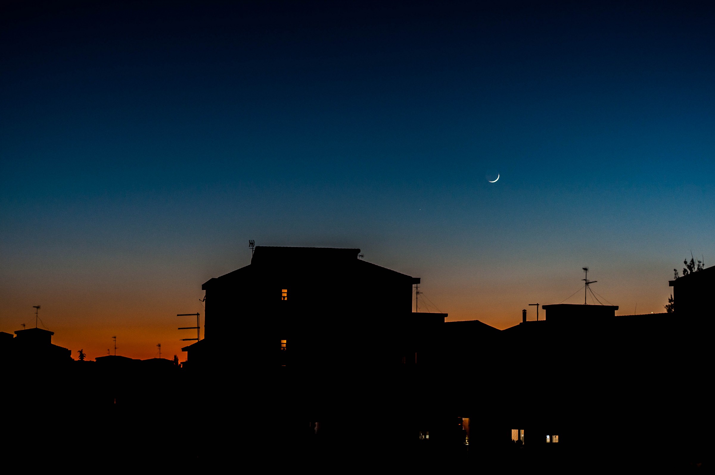 Shortly after sunset