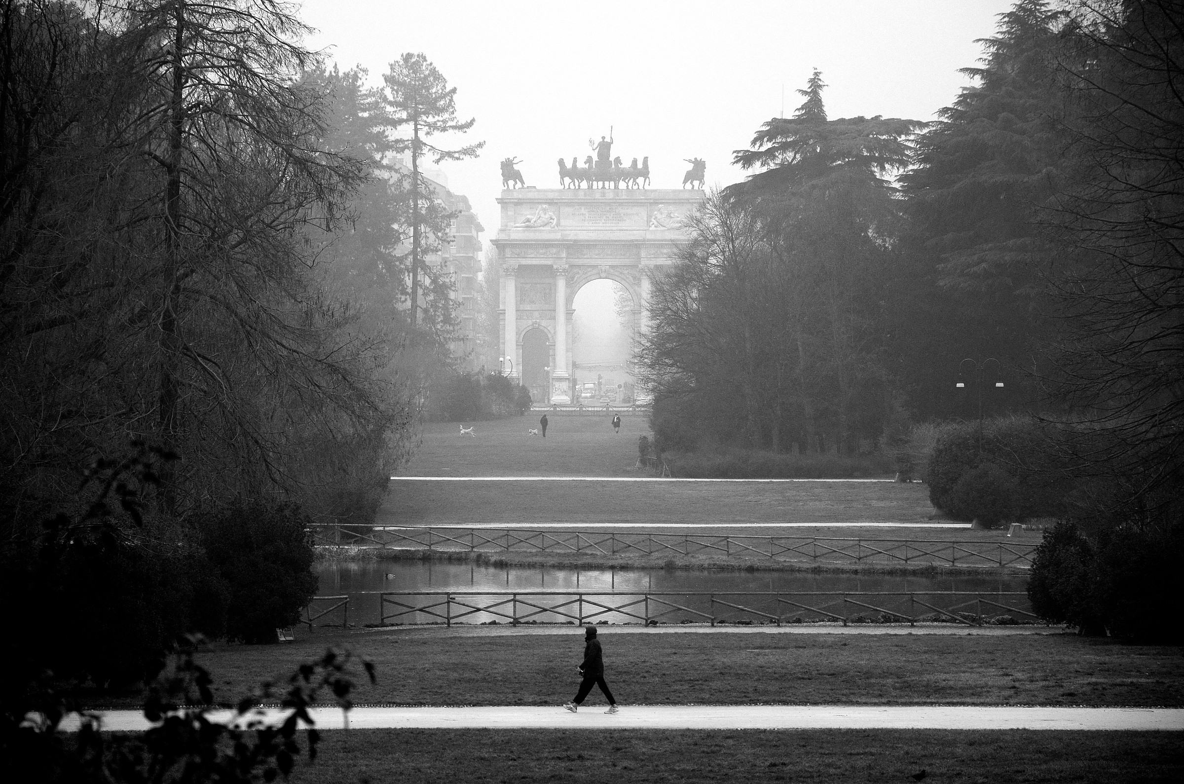 Milano - Parco Sempione BW