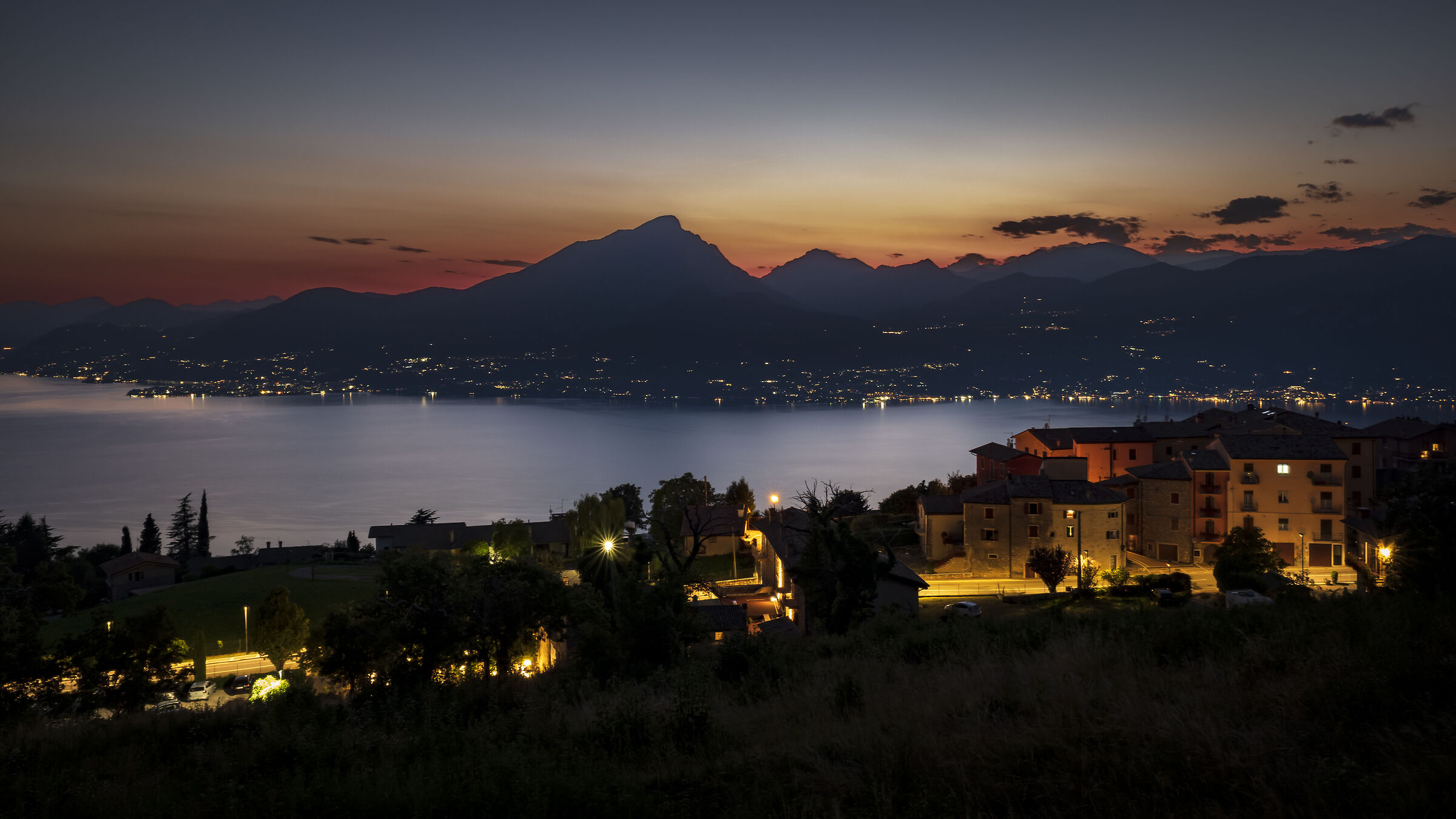 Last light in San Zeno di Montagna