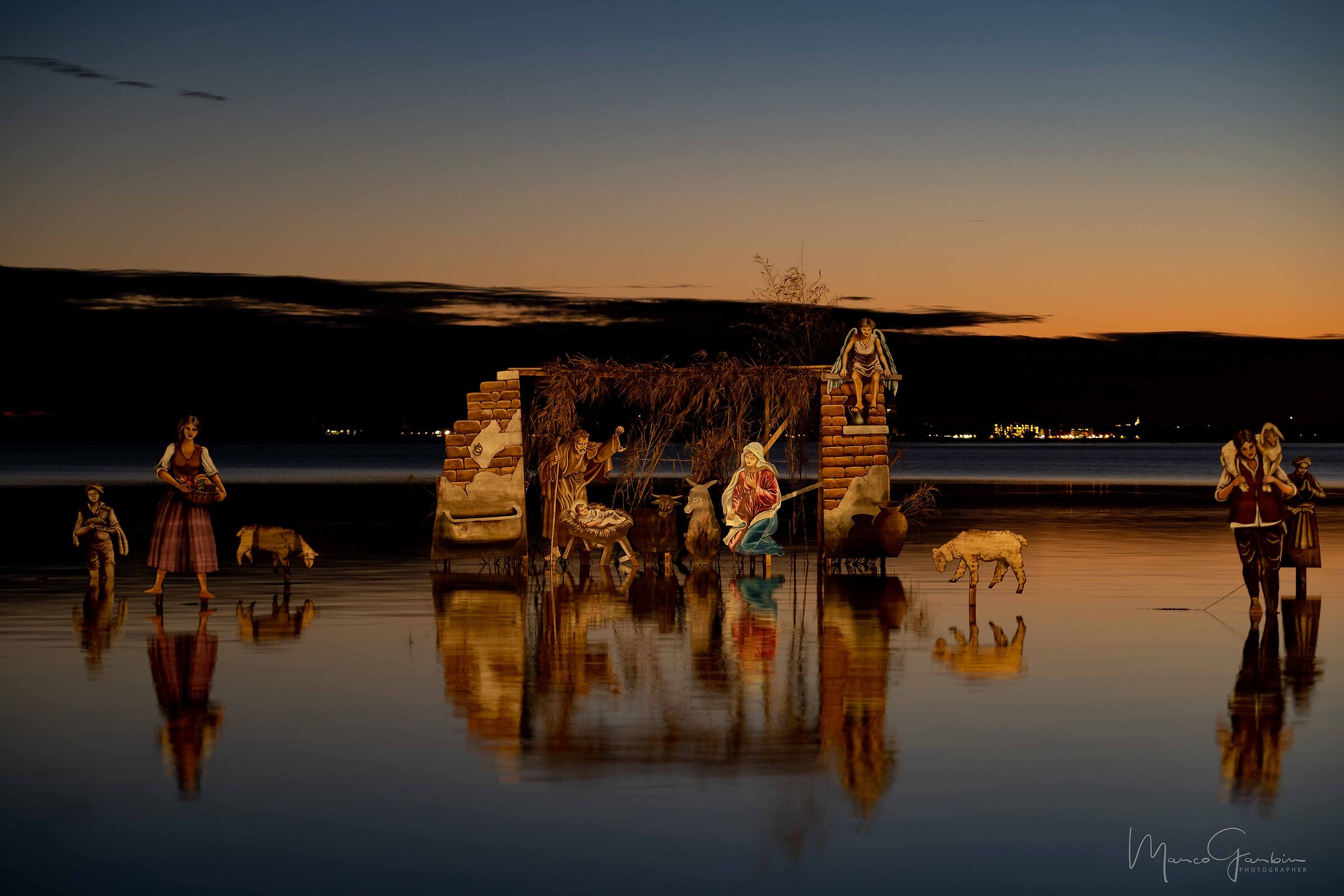 Nativity scene on the water Burano (VE)
