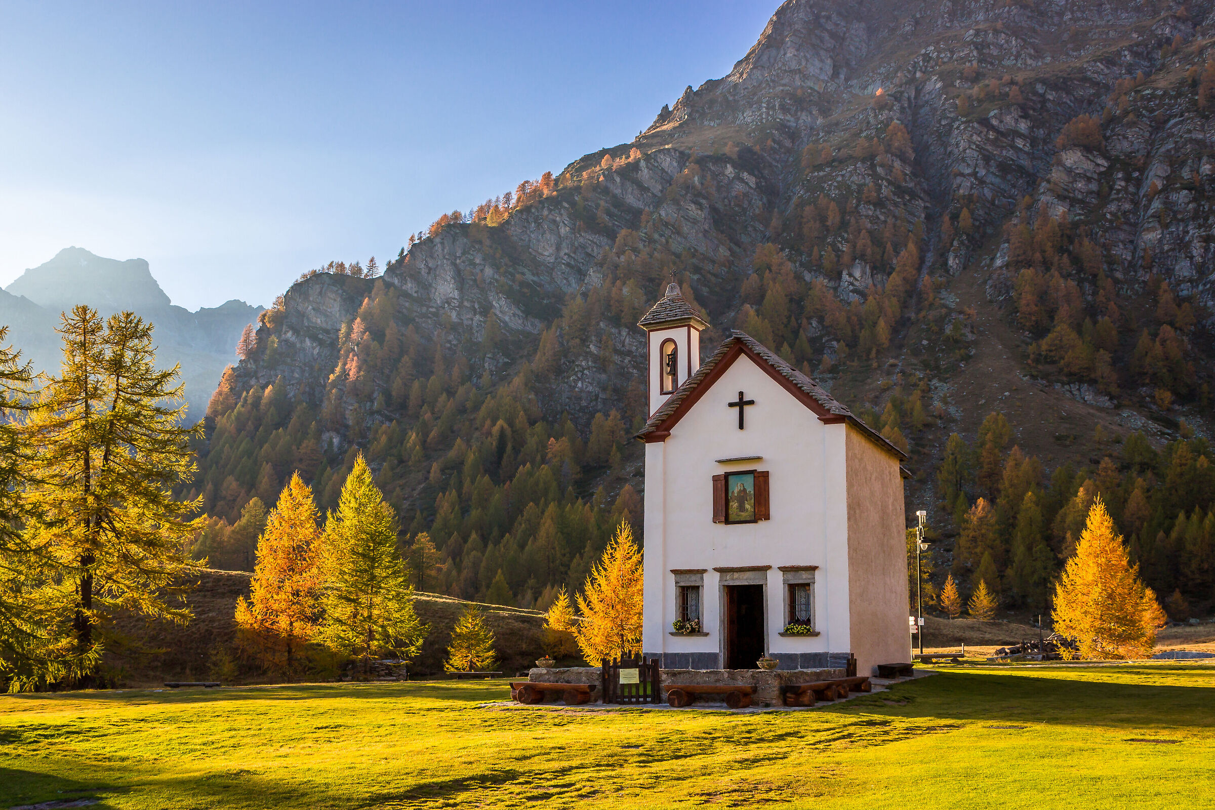 Tramonto autunnale a Crampiolo.