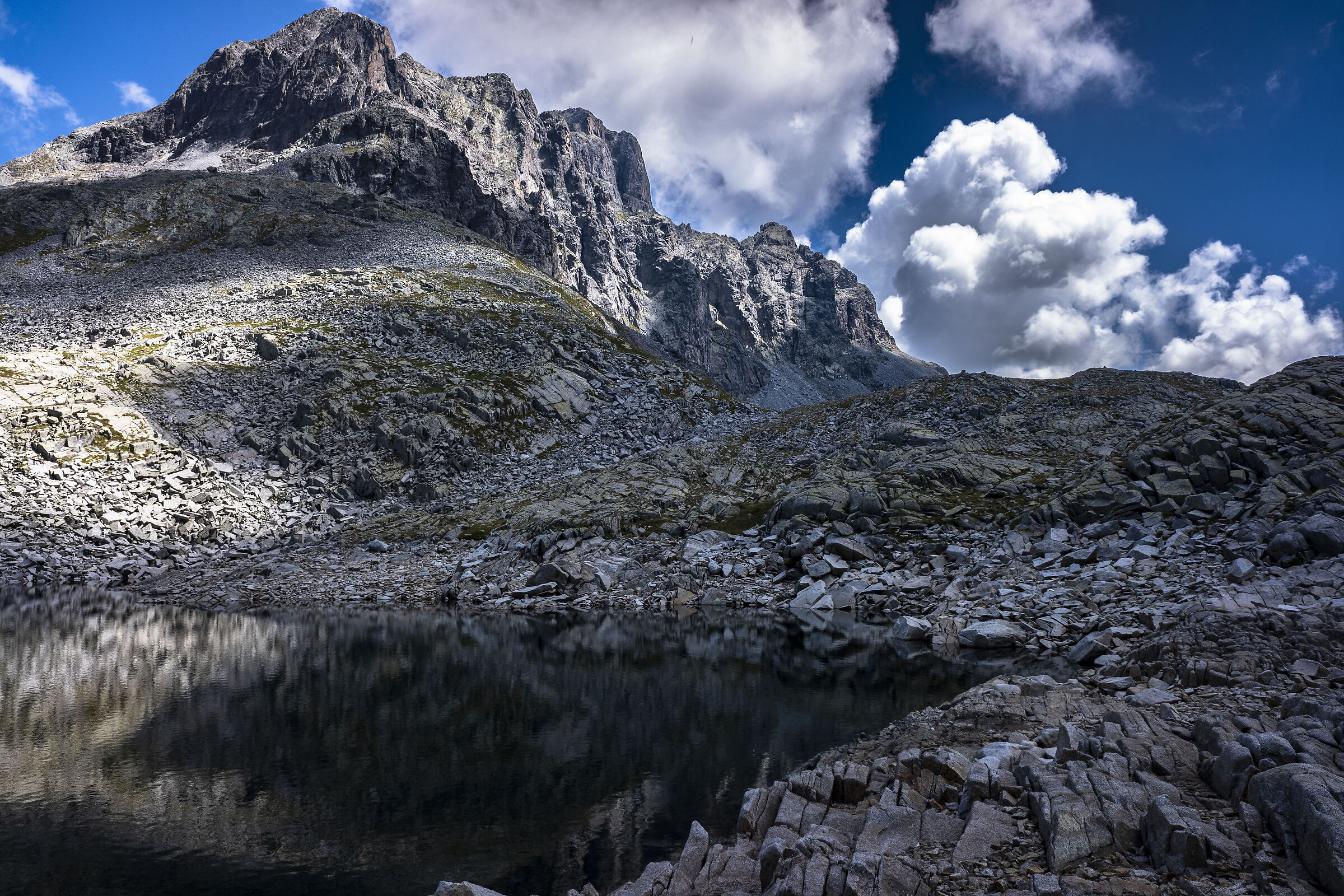 Cornone di Blumone from Lago della Vacca