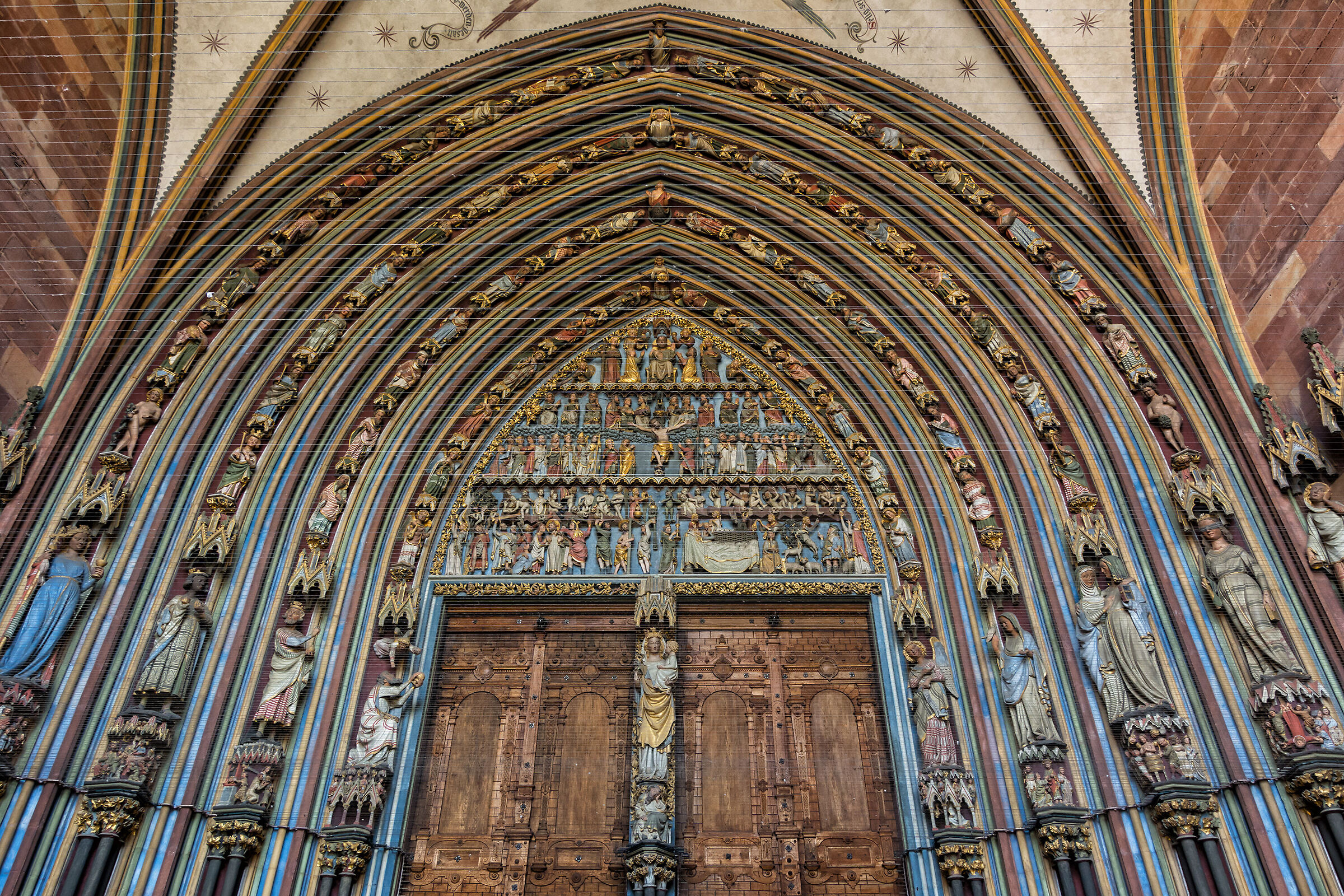 The portal of Freiburg Cathedral