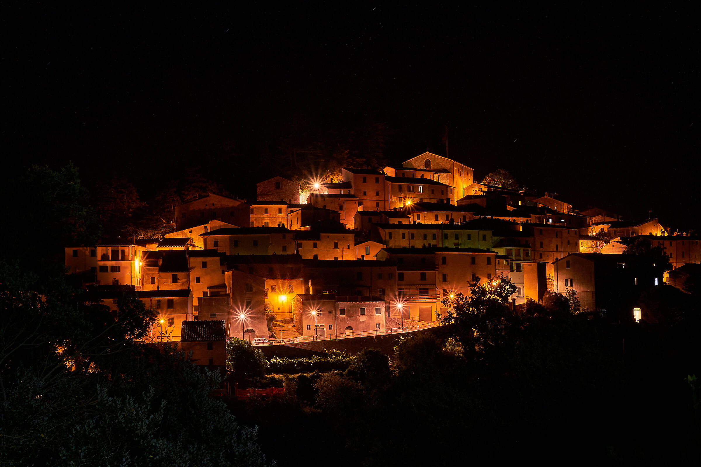 Gerfalco (Montieri) By night