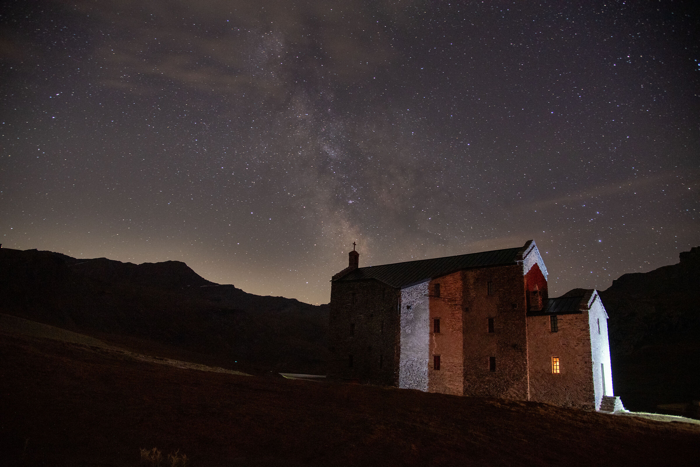 Via lattea al Santuario del Miserin