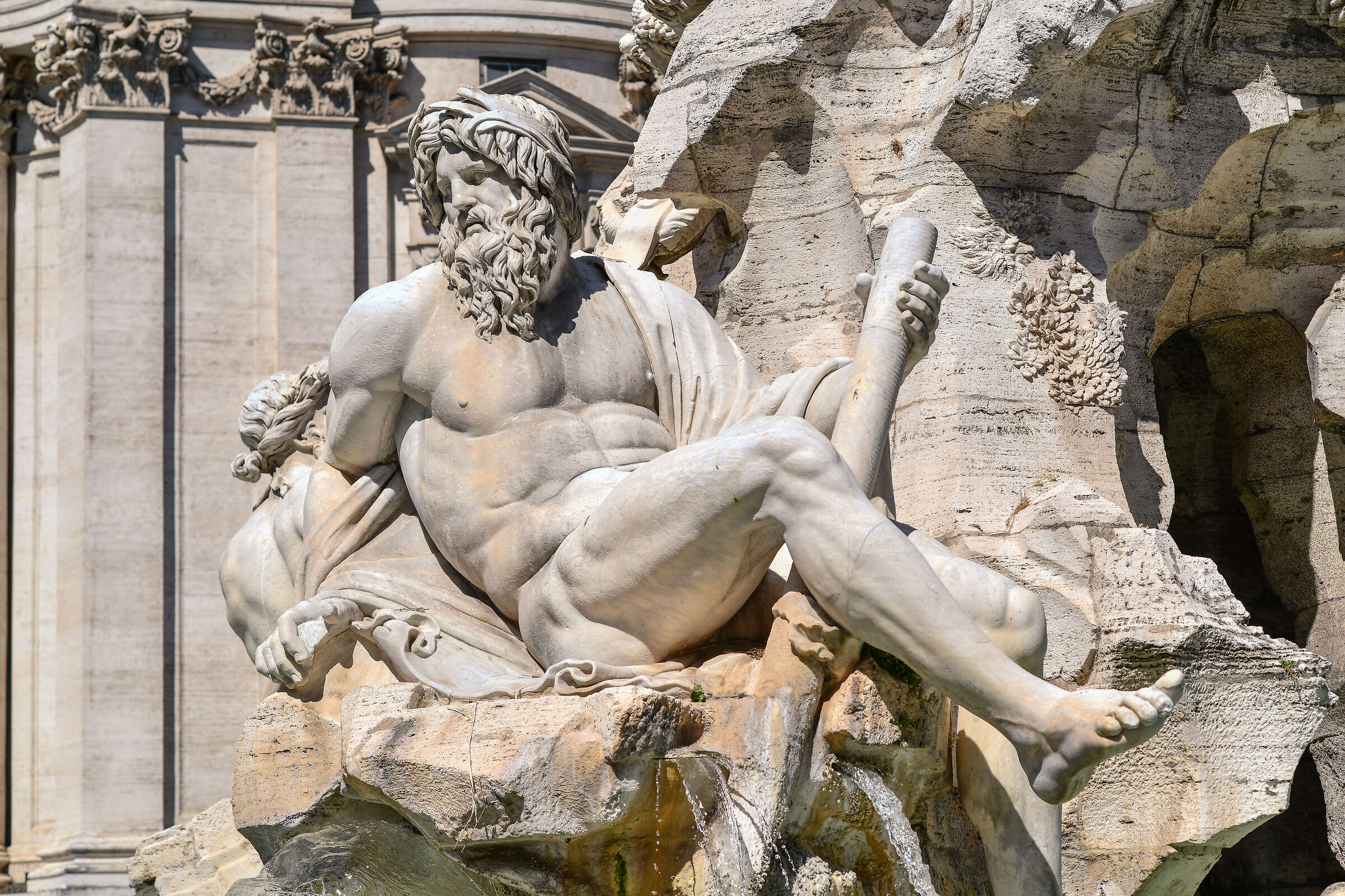 Rome,P.za Navona-Particular fountain 4 Rivers