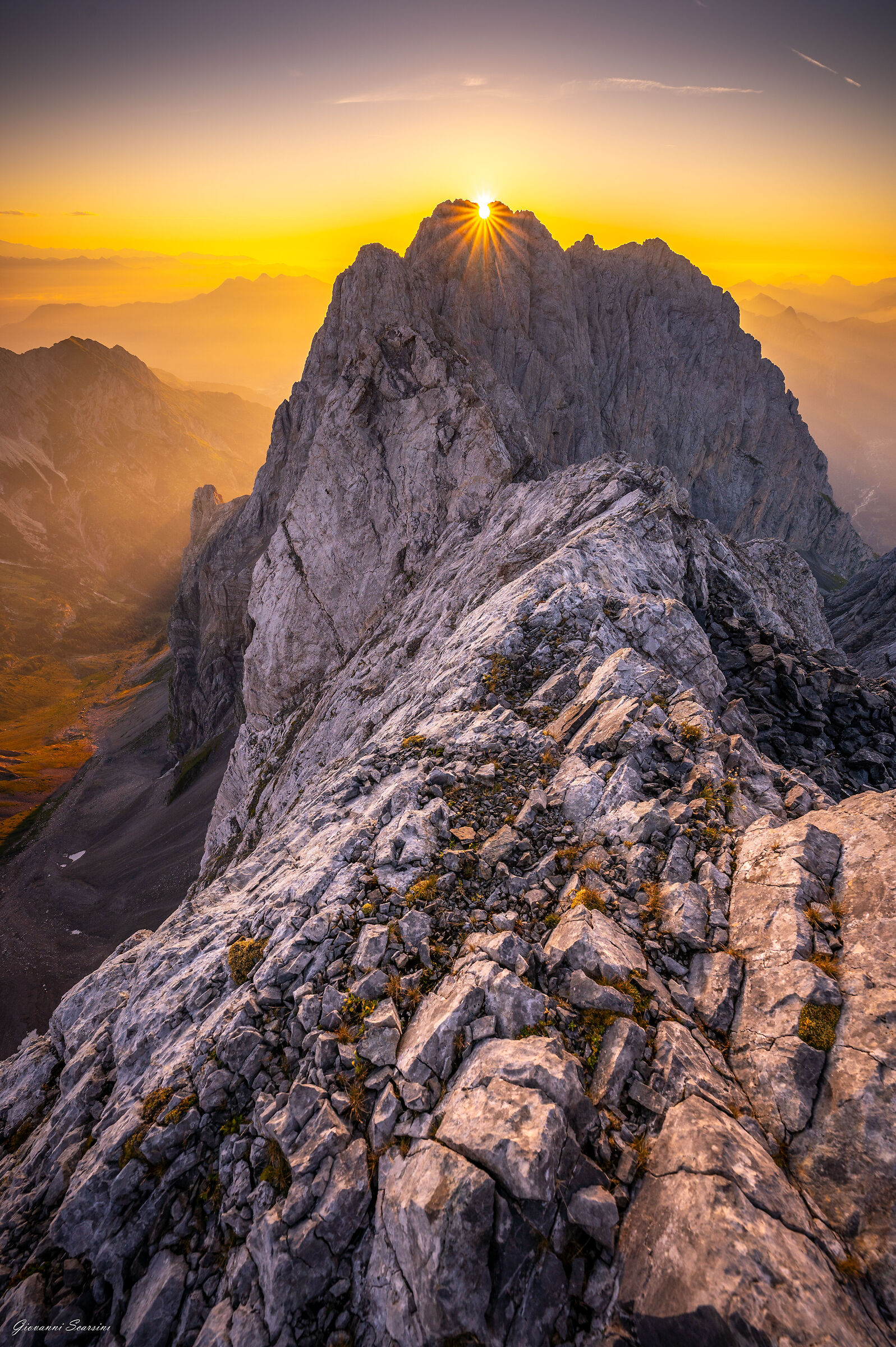 Sunrise from the Cima di Mezzo