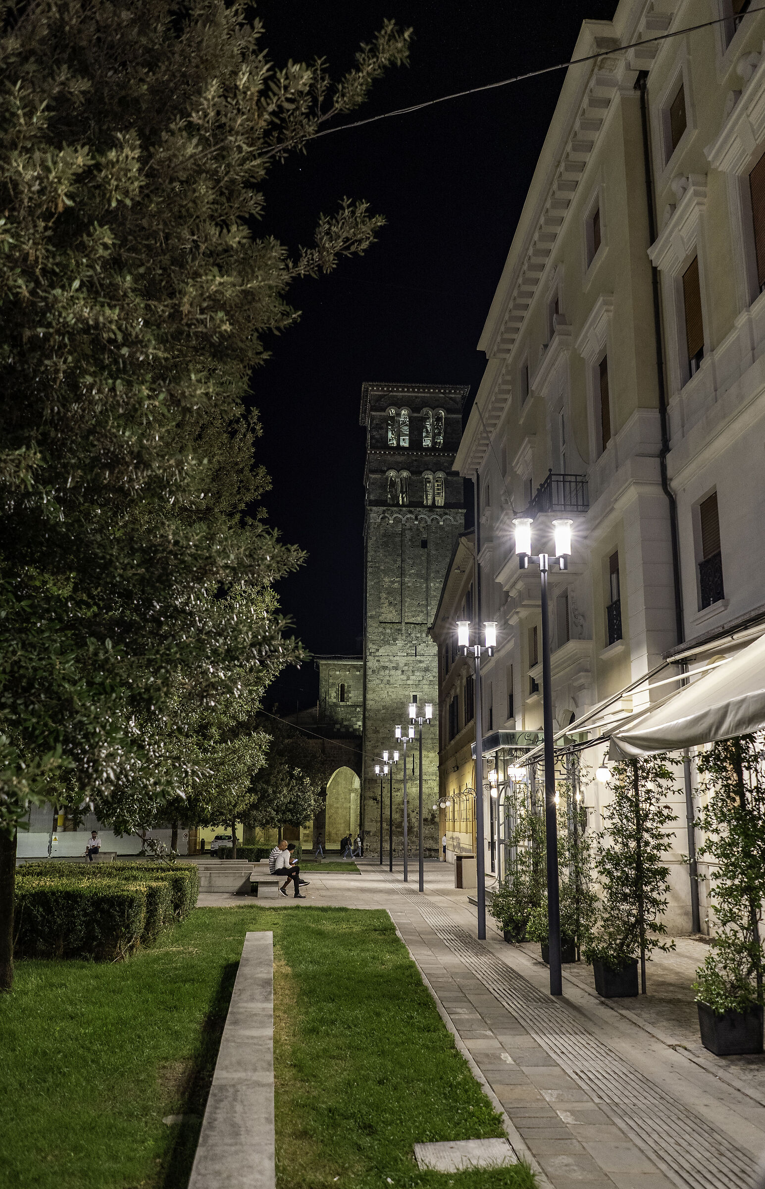 The square at night