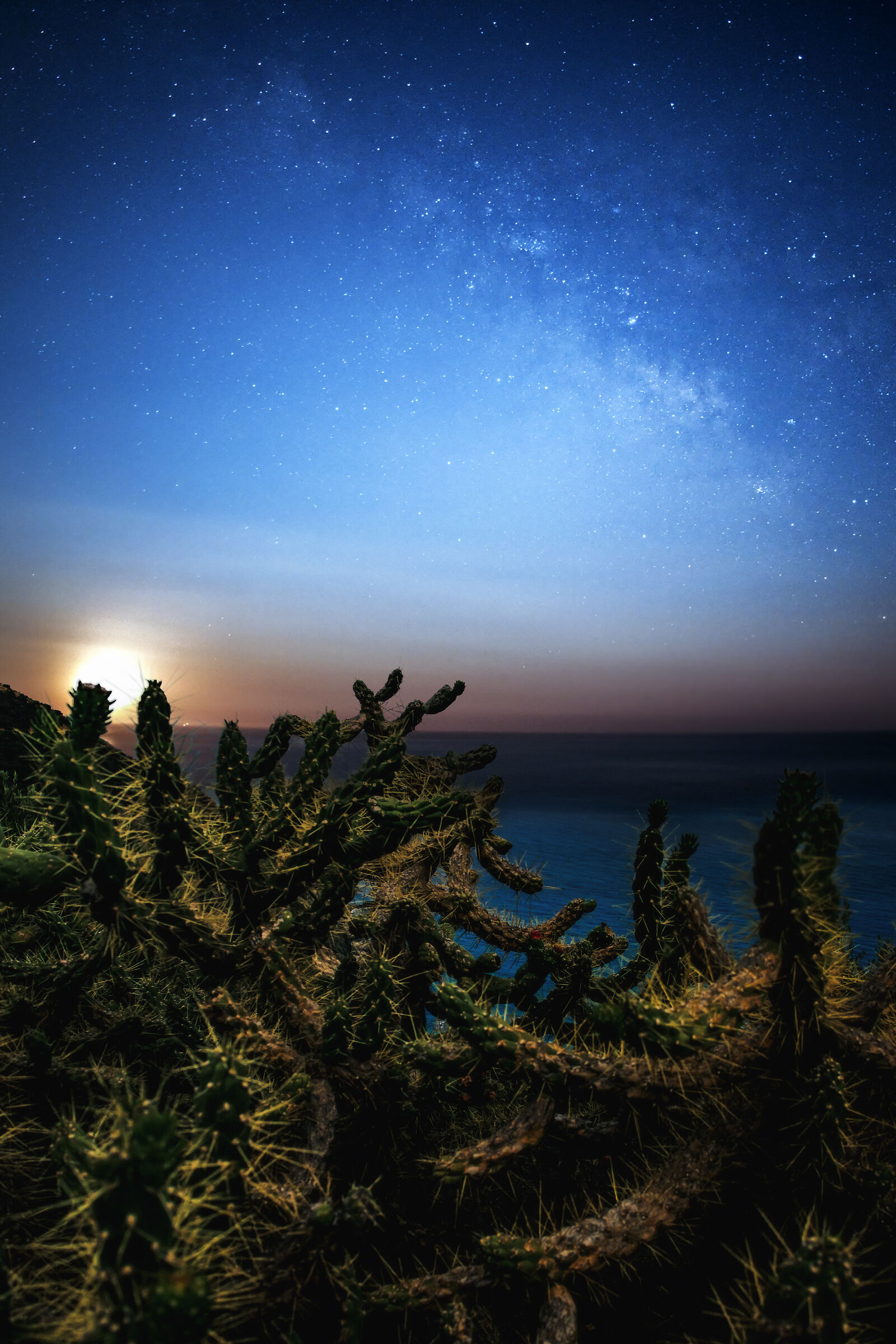 Superluna del Cervo e Via Lattea