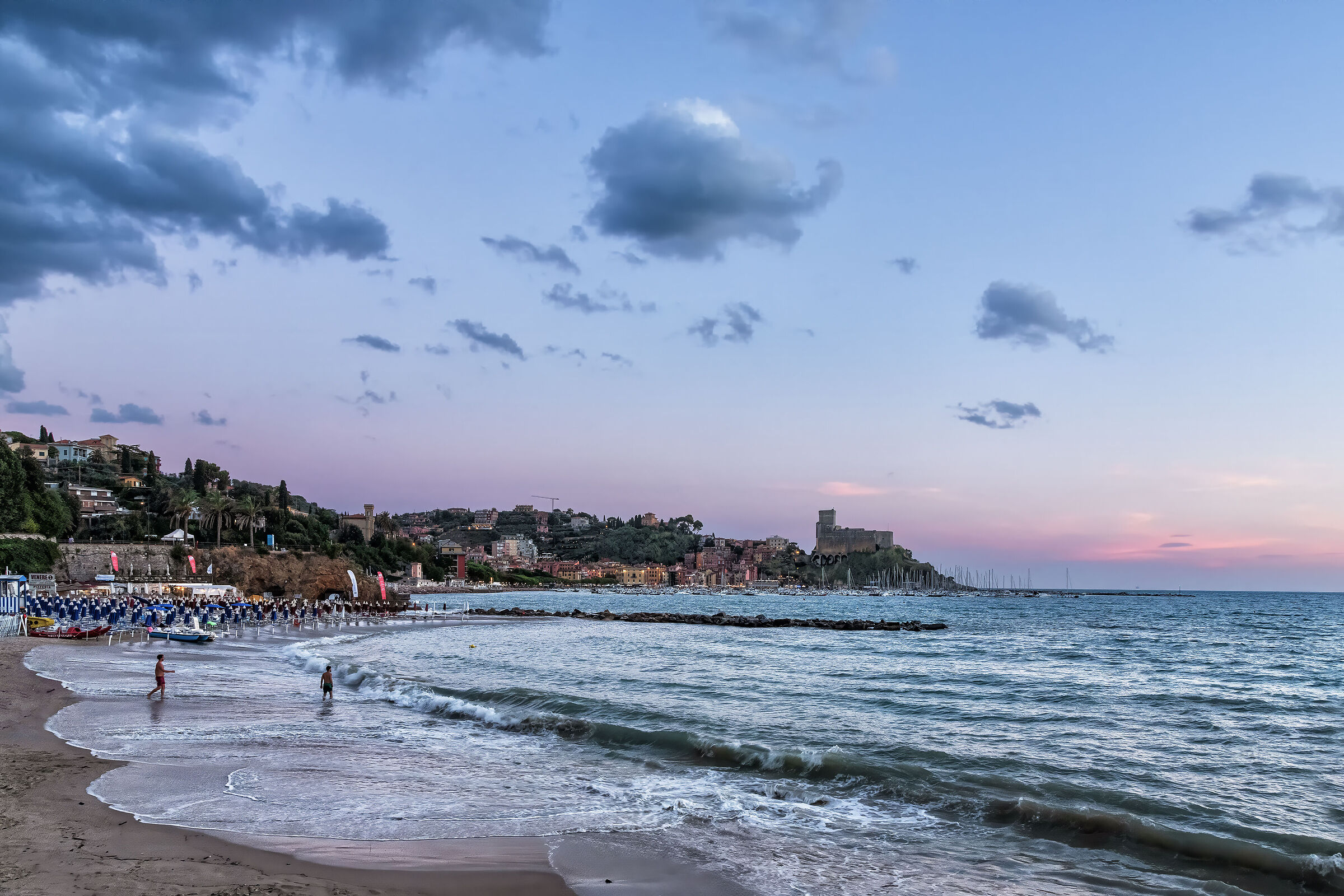 Lerici, un tramonto sul mare