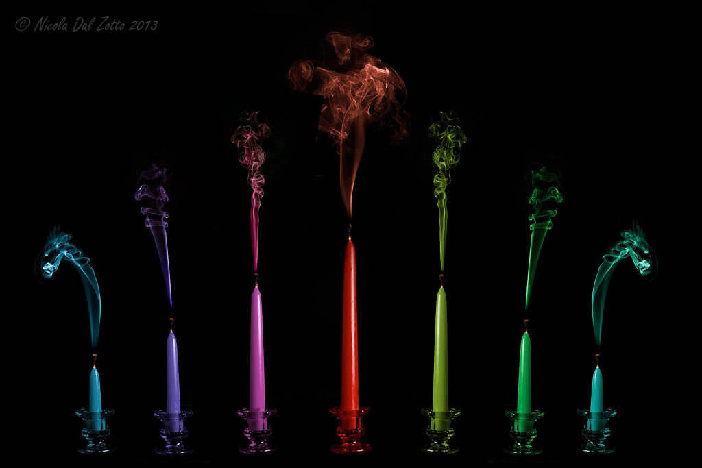 Candele colorate