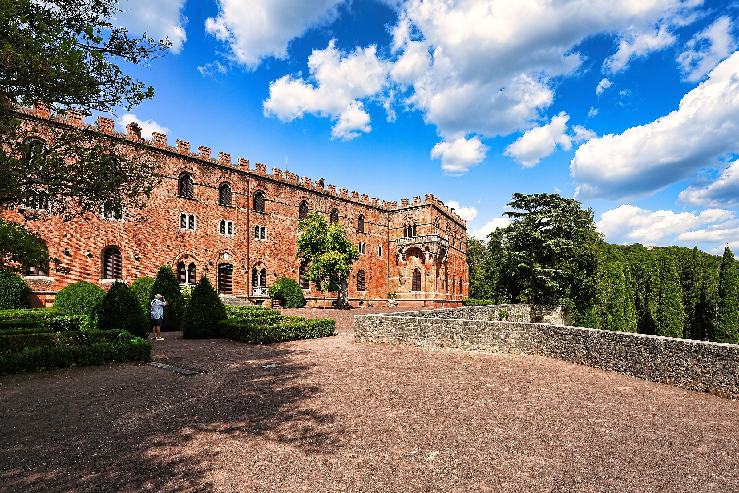 The terrace of the Ricasoli Castle