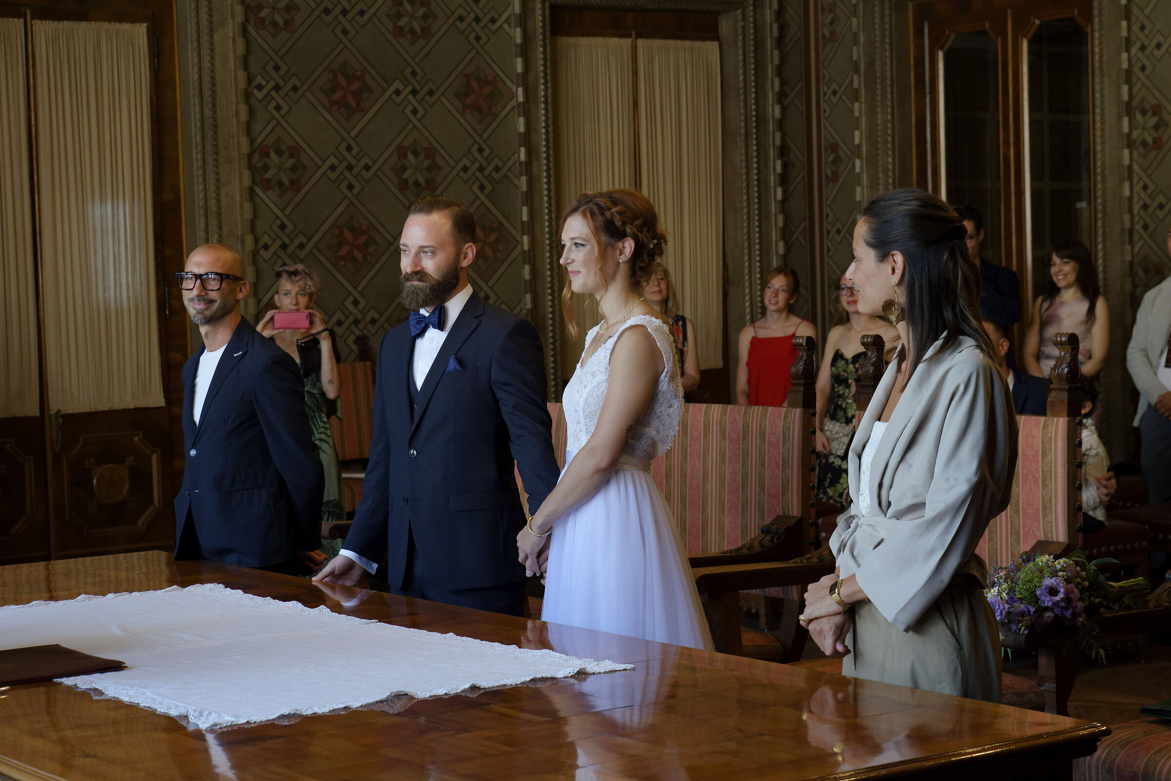 cerimonia alla loggia