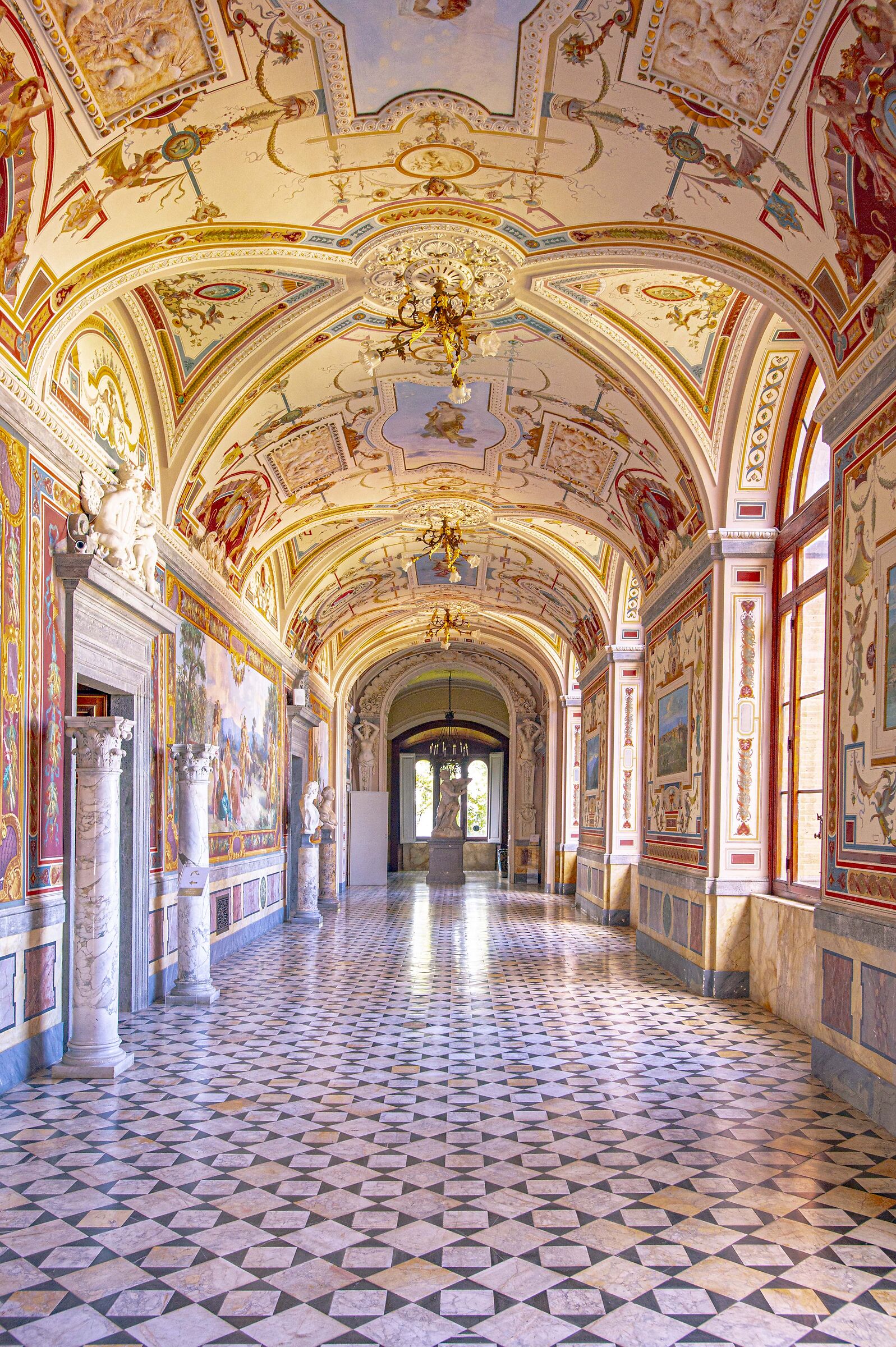 main hall castle of Torre Alfina