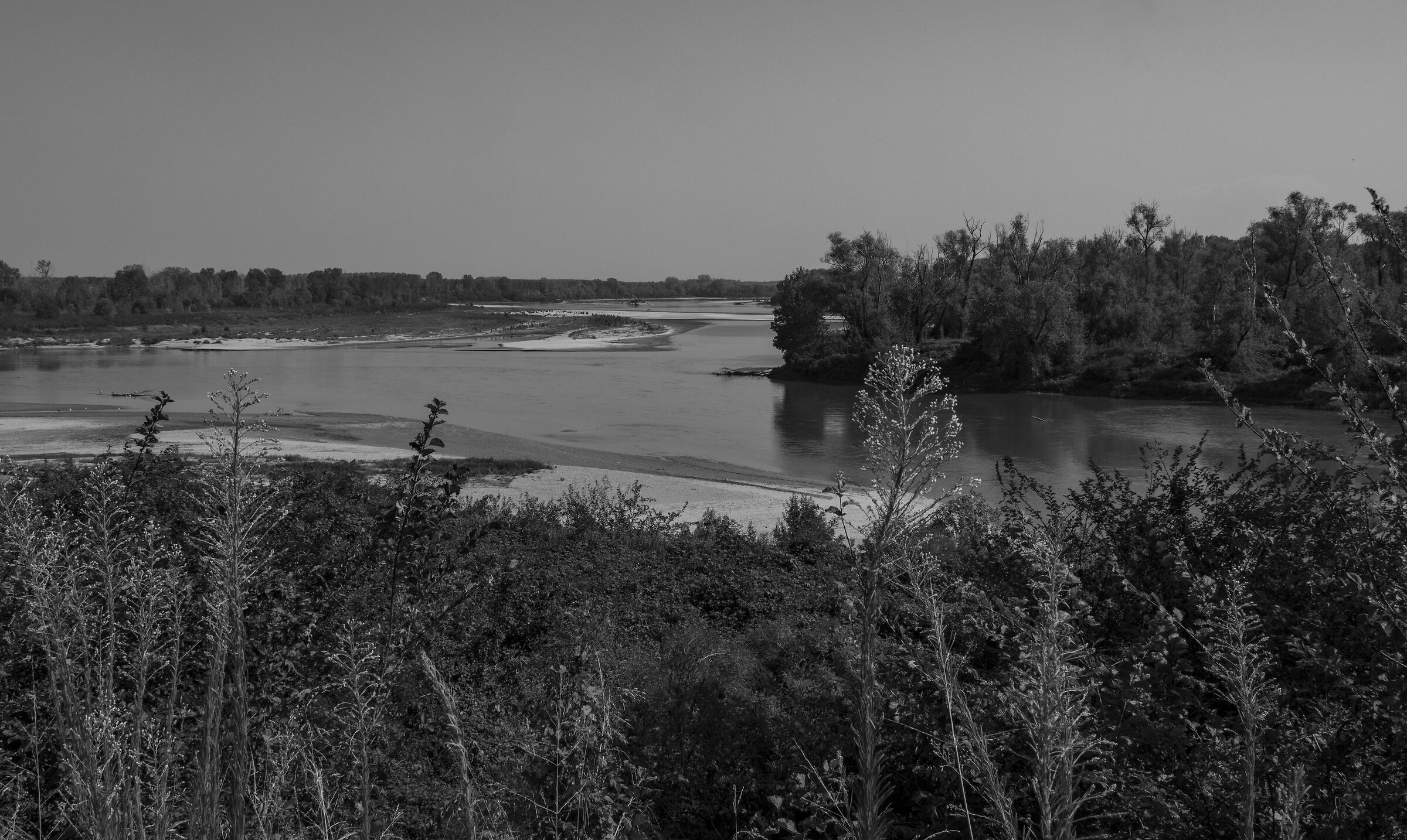 Where the Oglio flows into the Po