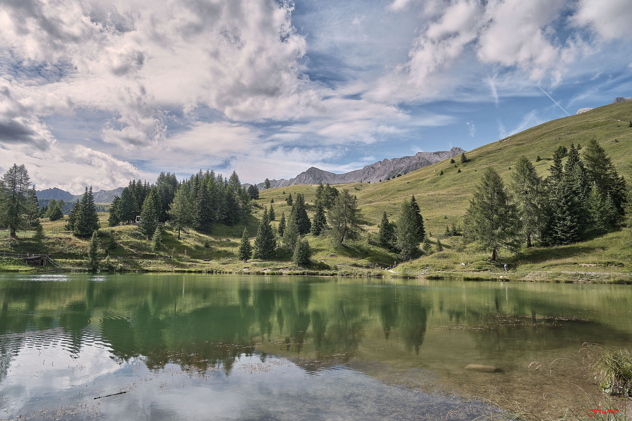 Il lago Le pozze (Passo San Pellegrino)