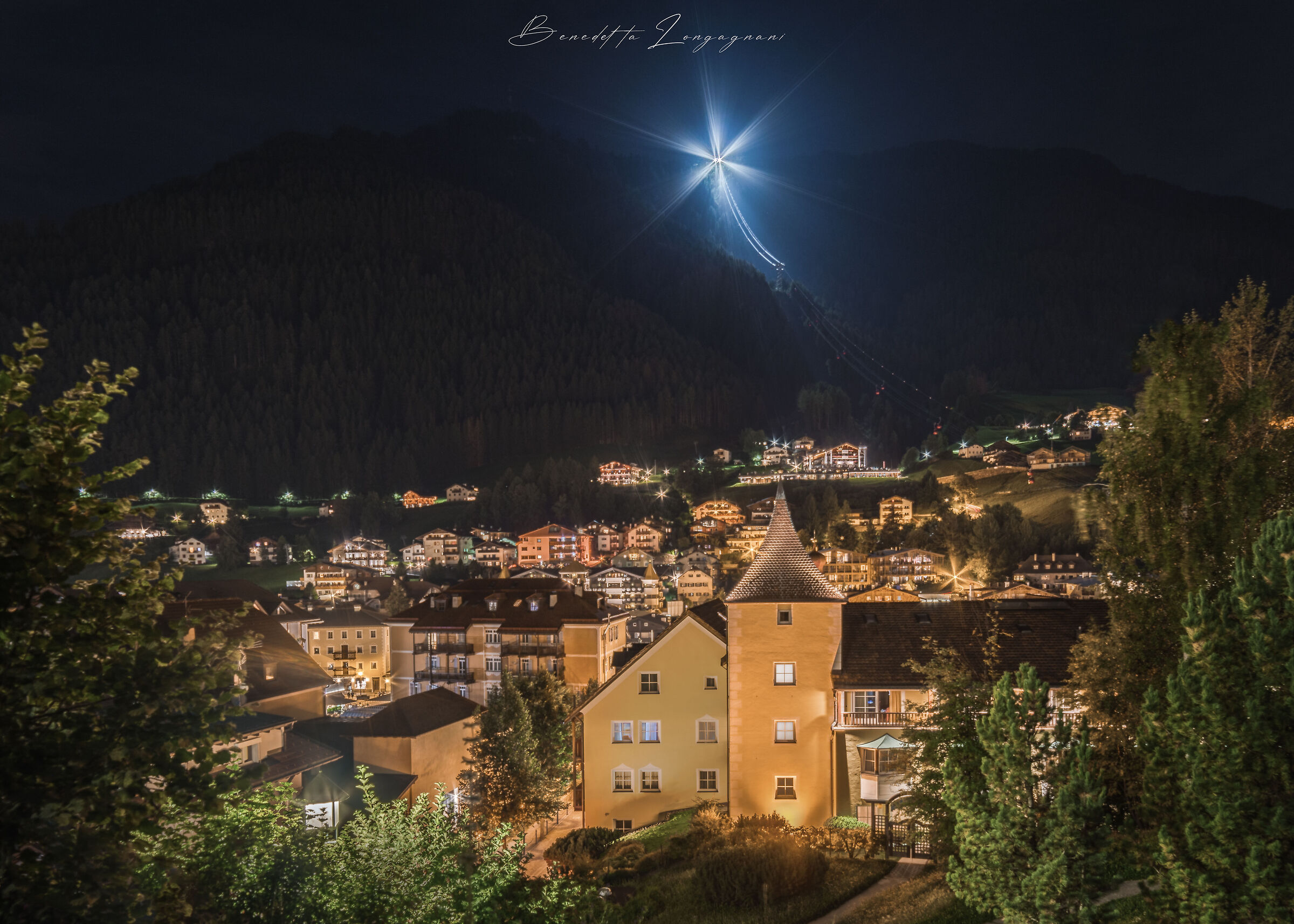 Ortisei by night