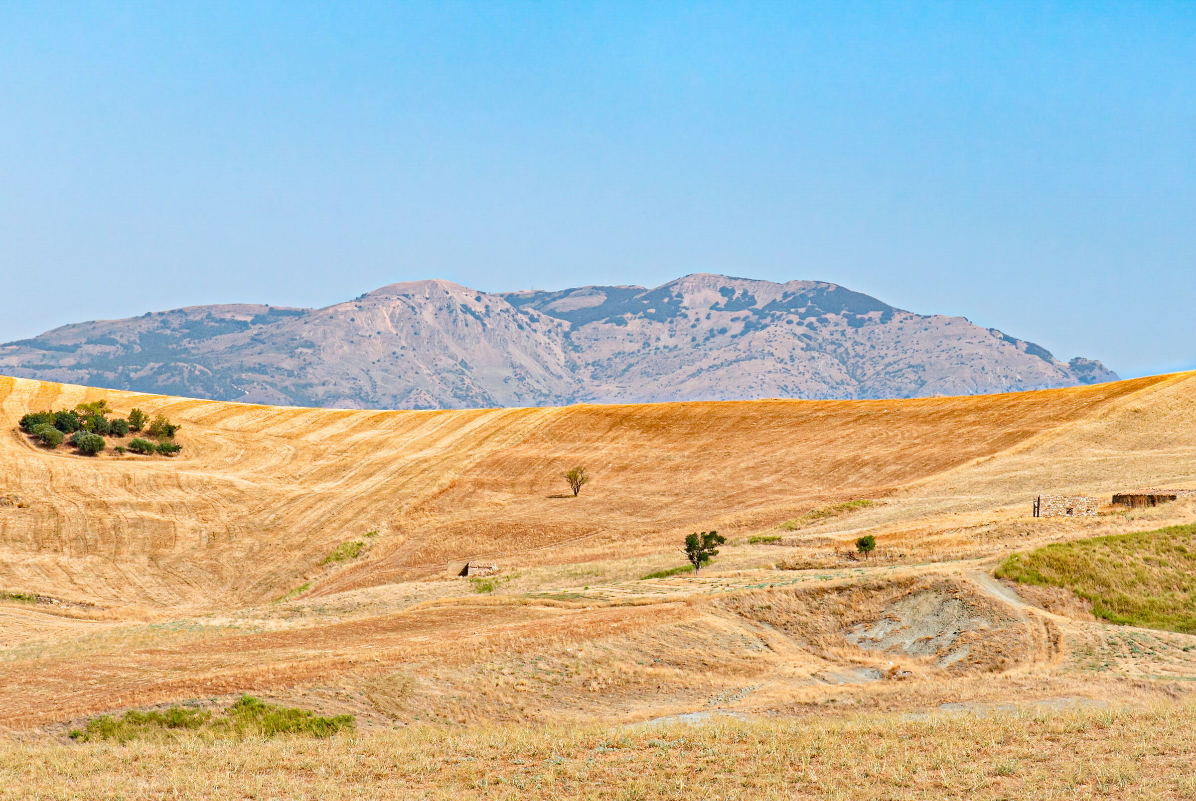 A rich outline of colors that make the Madonie a