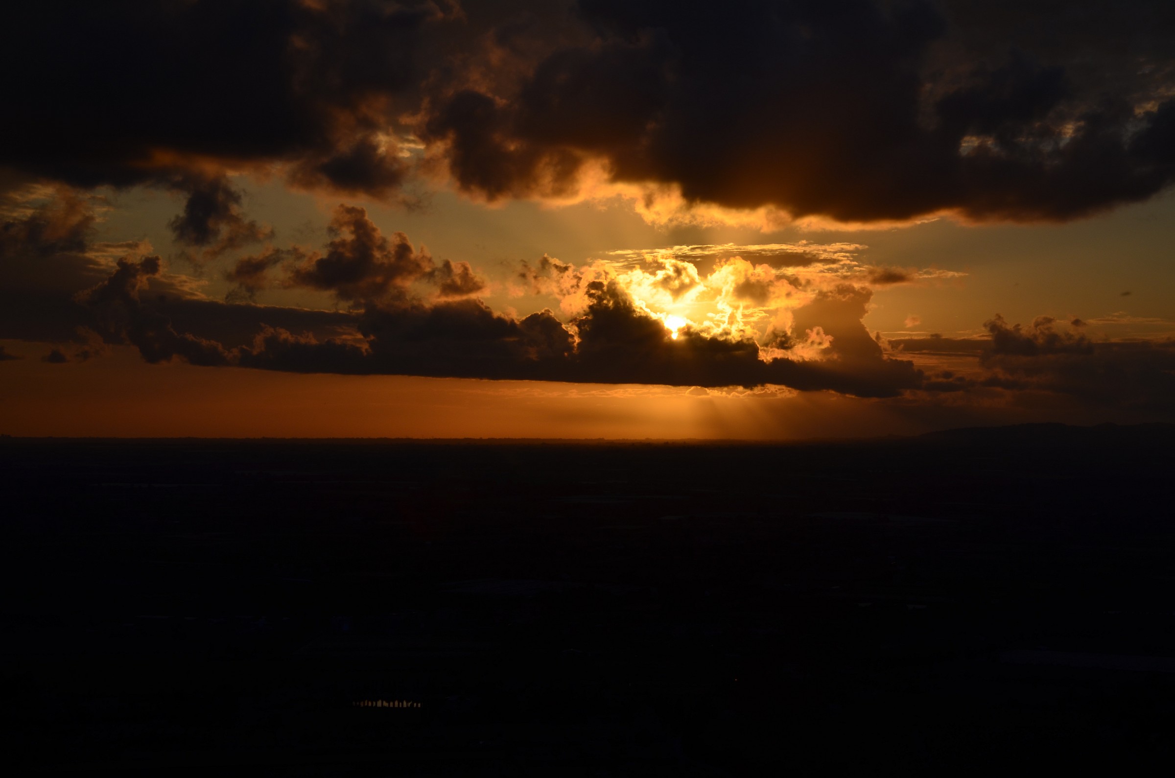 Sunset in the mountains