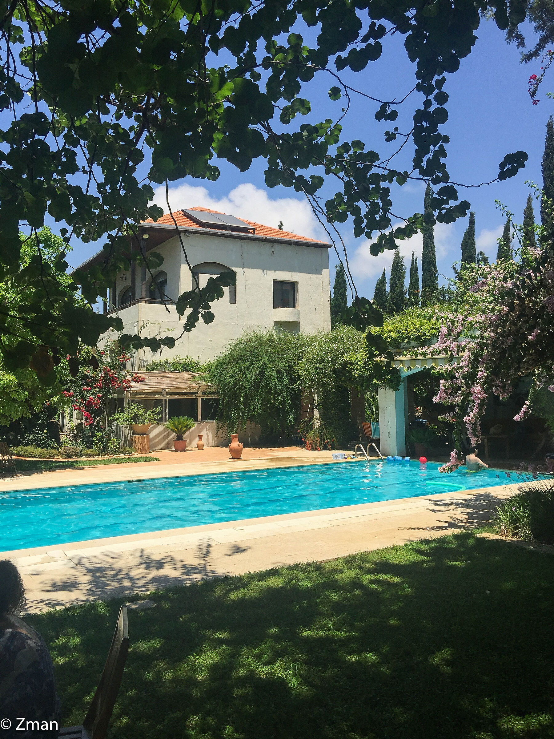 Una vista sul giardino