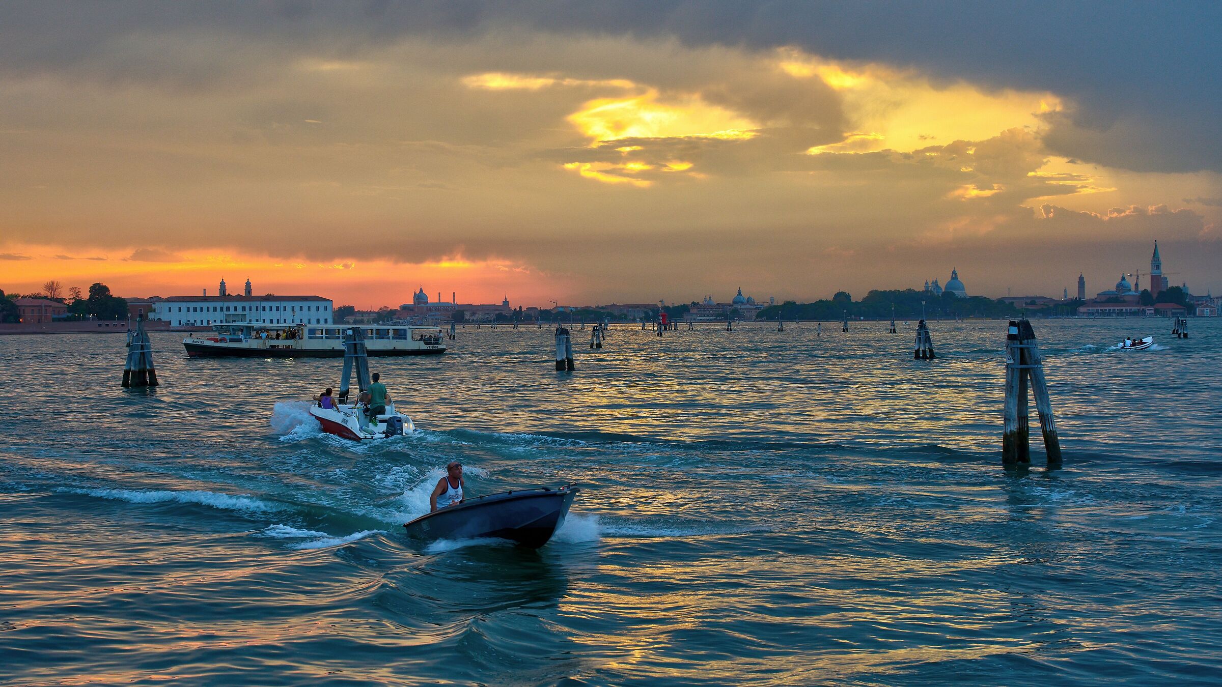 Sunset traffic