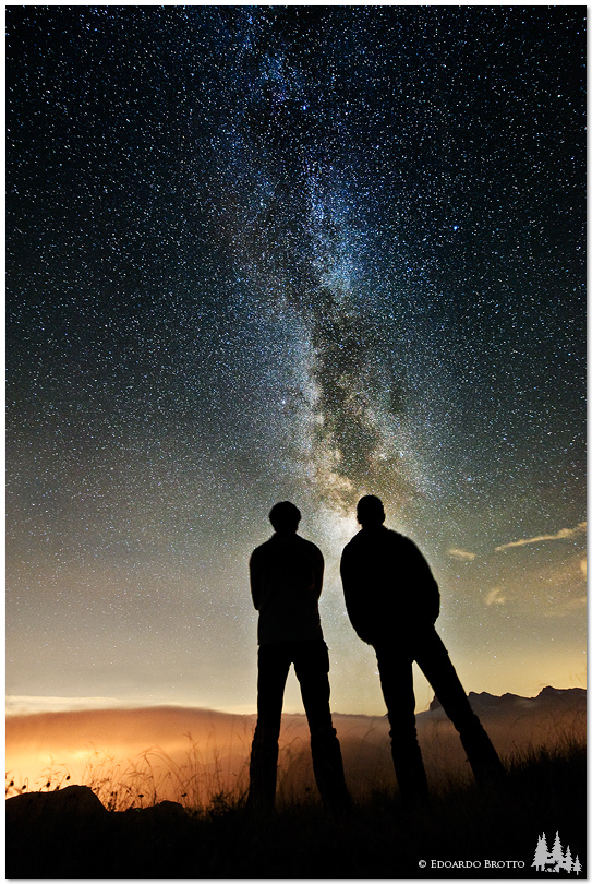 Admiring the pure beauty