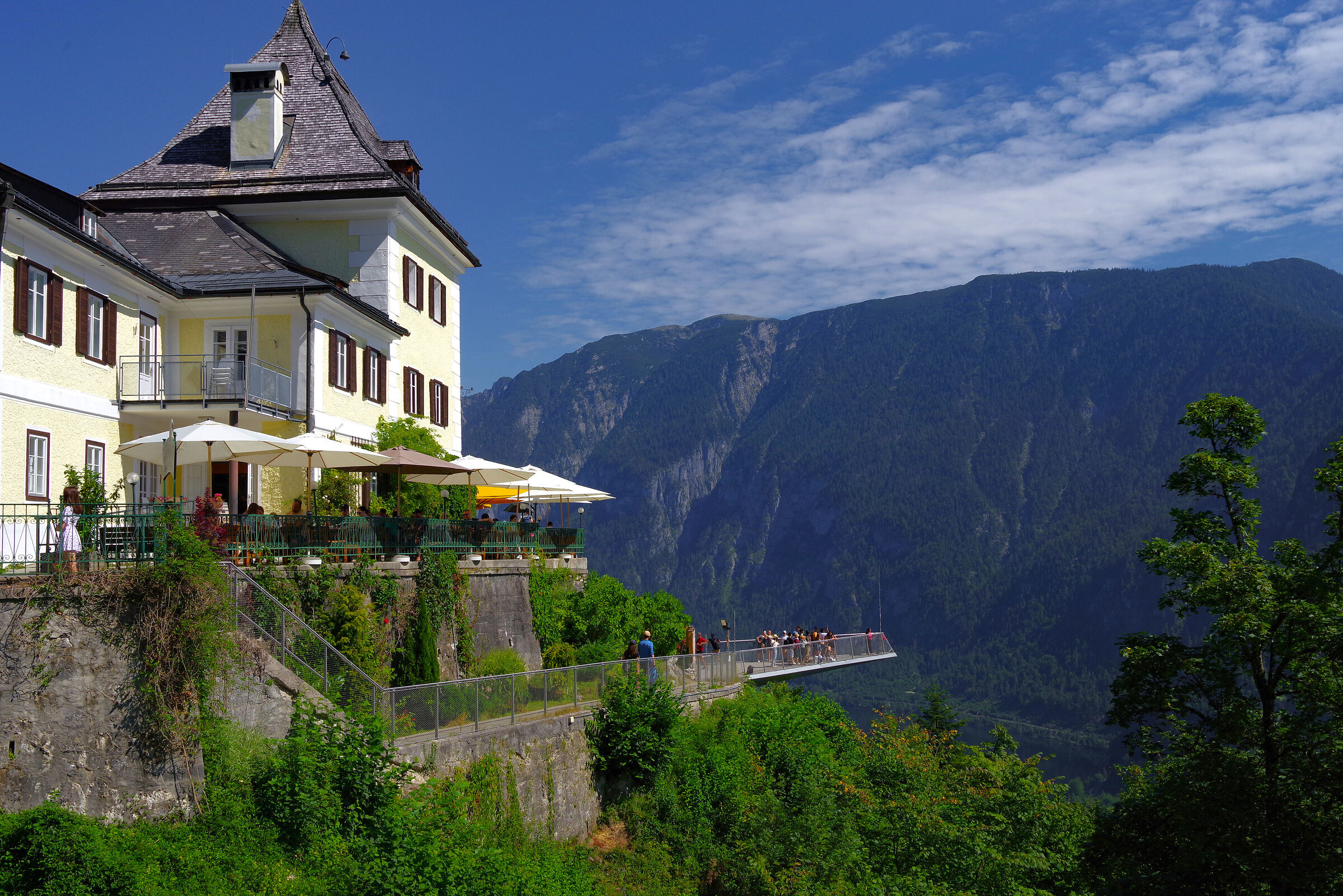 hallstat -sopra con la funicolare