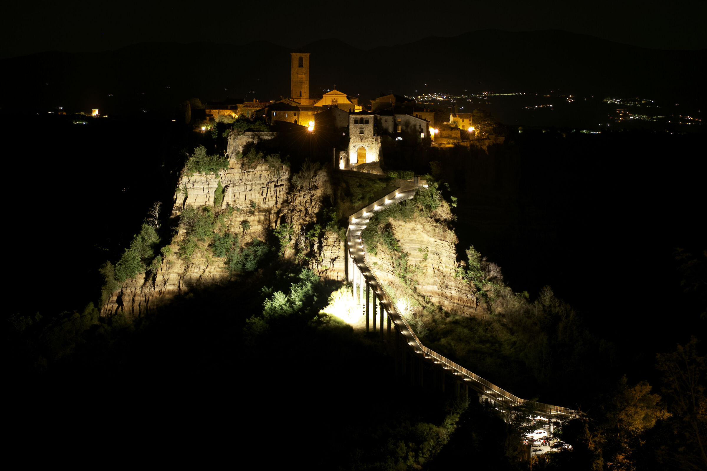 Civita di Bagnoregio by night