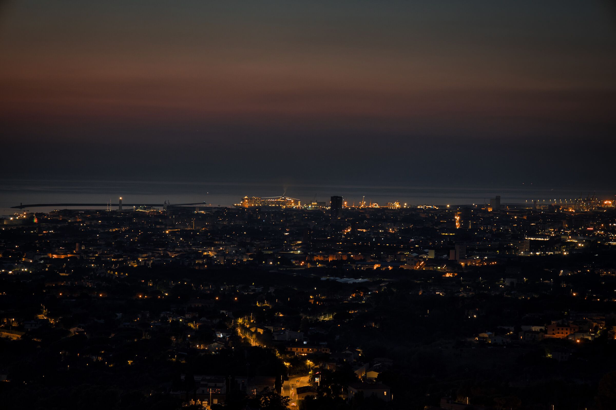Vista di Livorno da Montenero