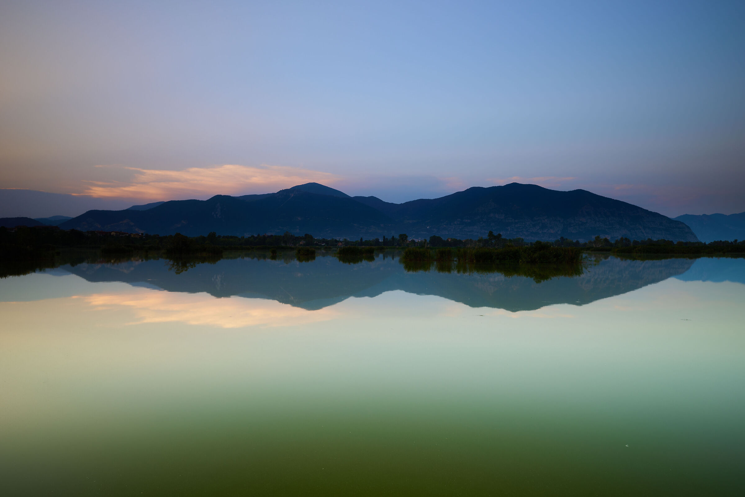 Reflections at sunset