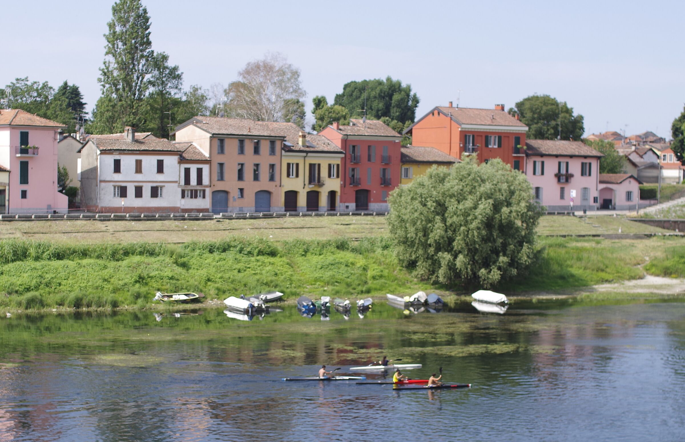 Along Ticino river. Pavia