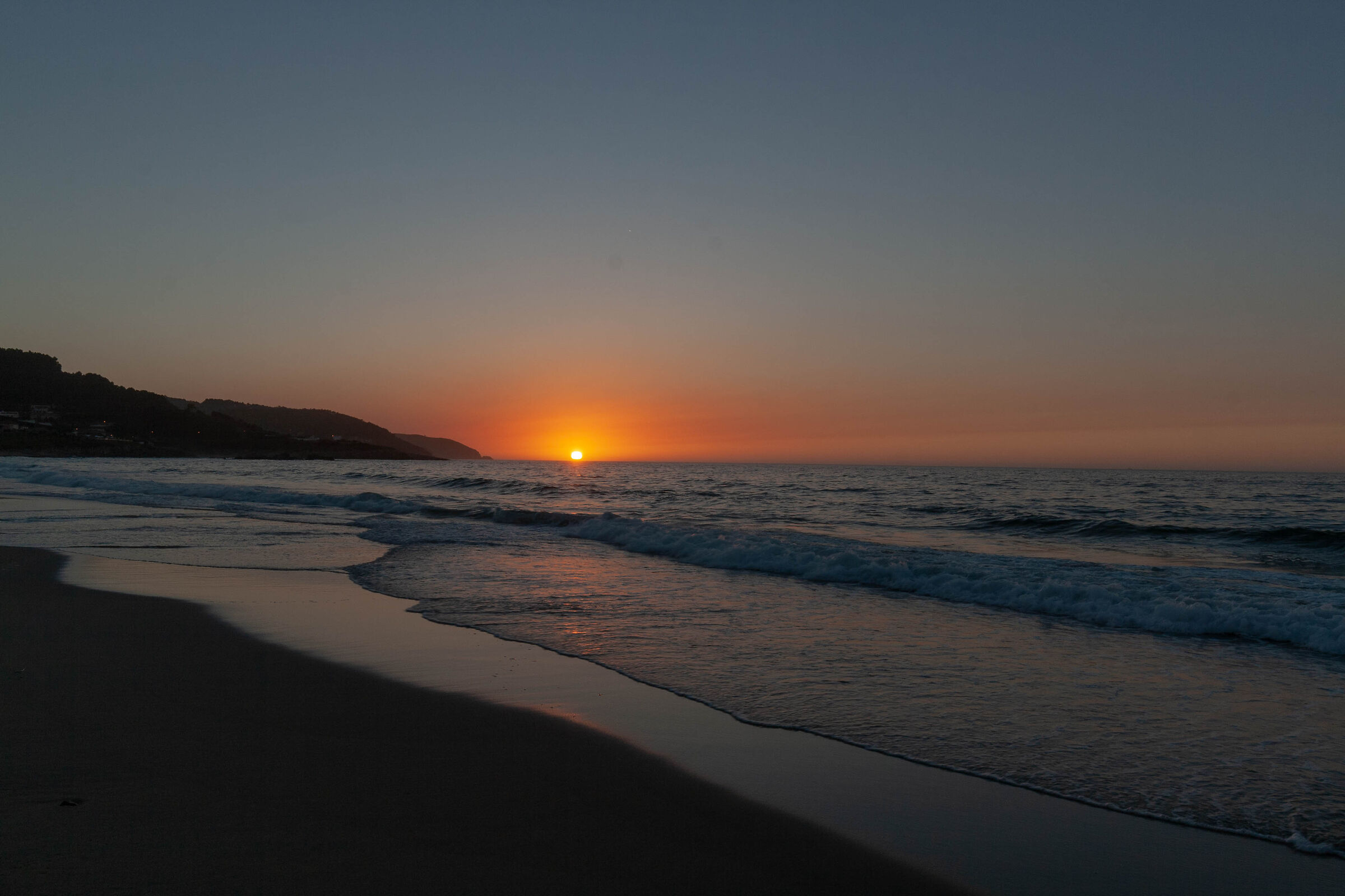 Tramonto a praia Barranan