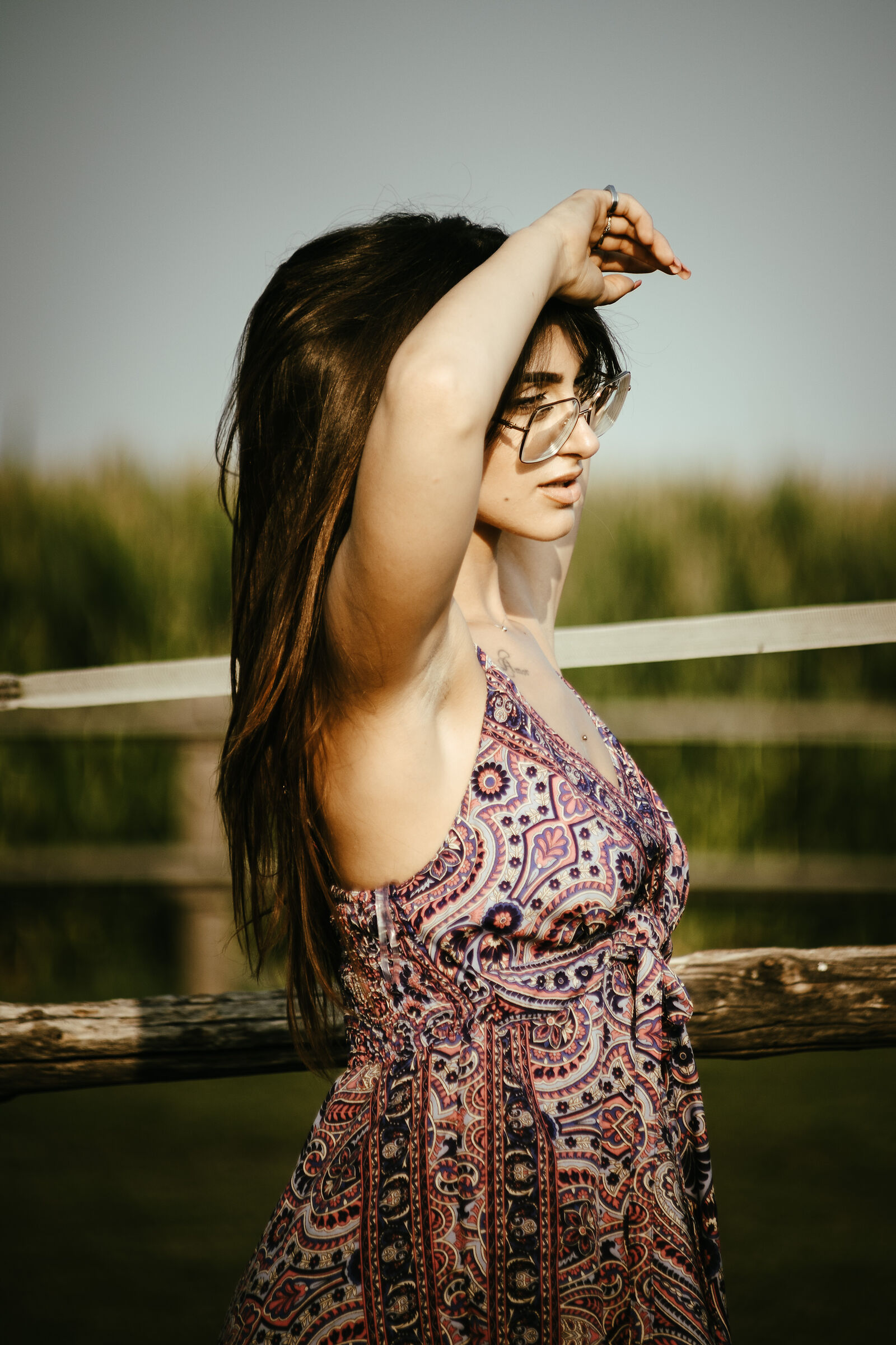 In the sun