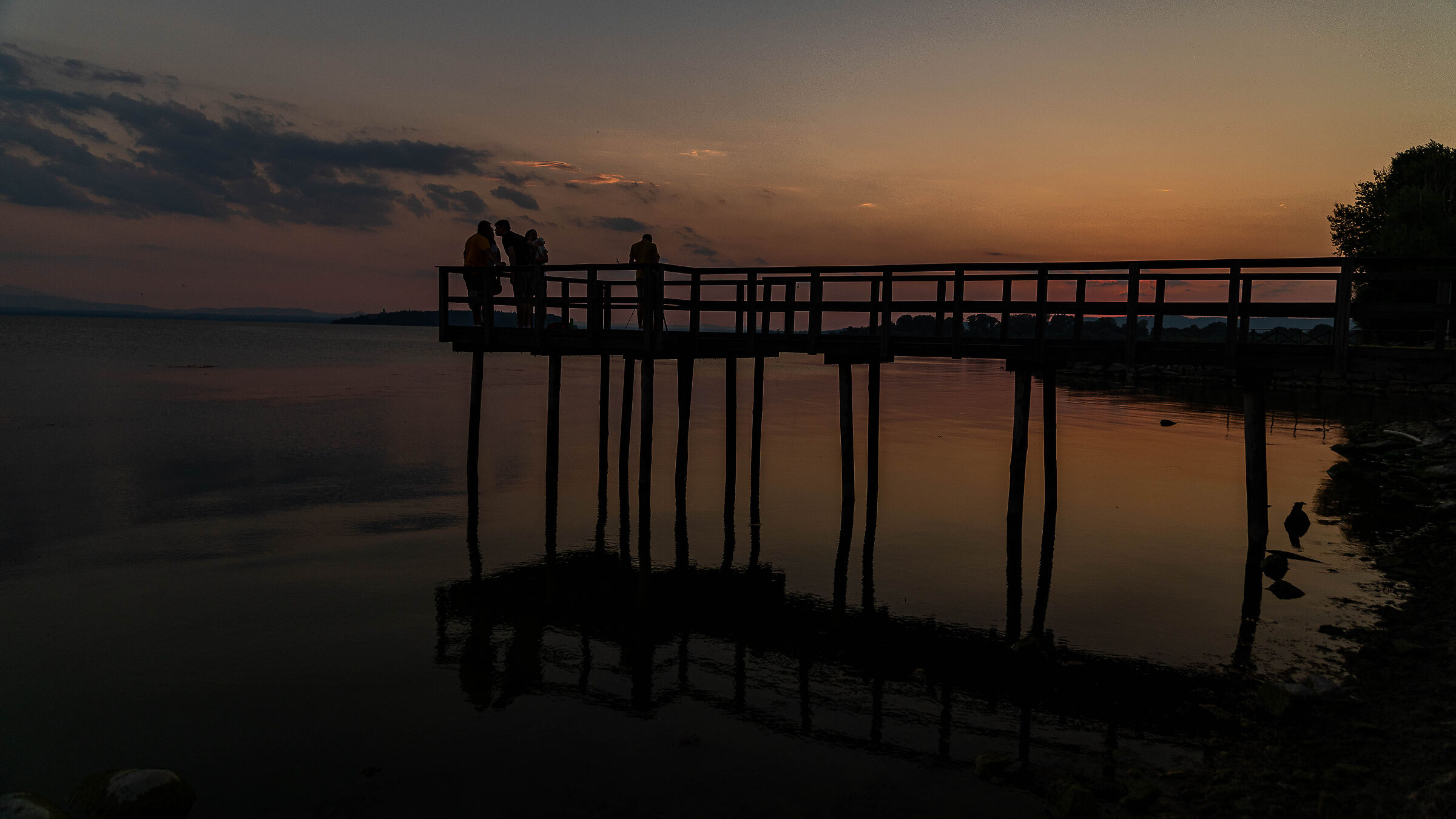 Tramonto sul Trasimeno