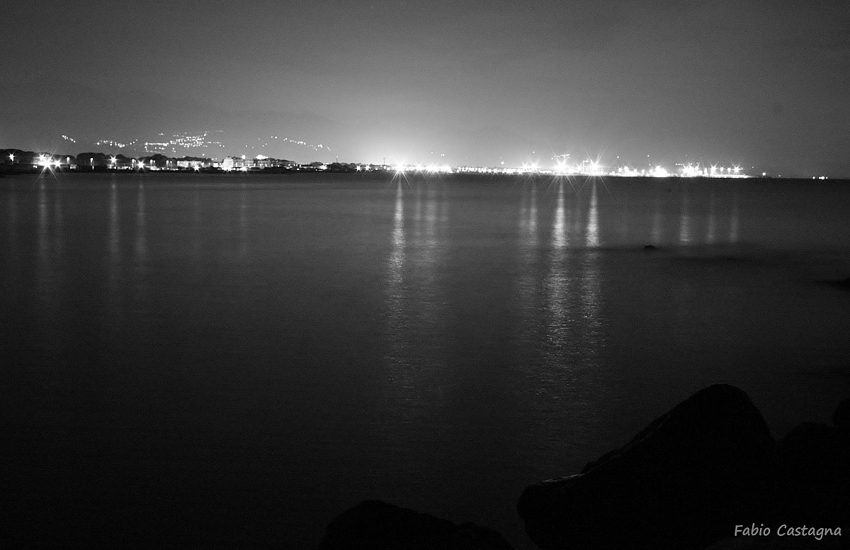 White on the horizon that night