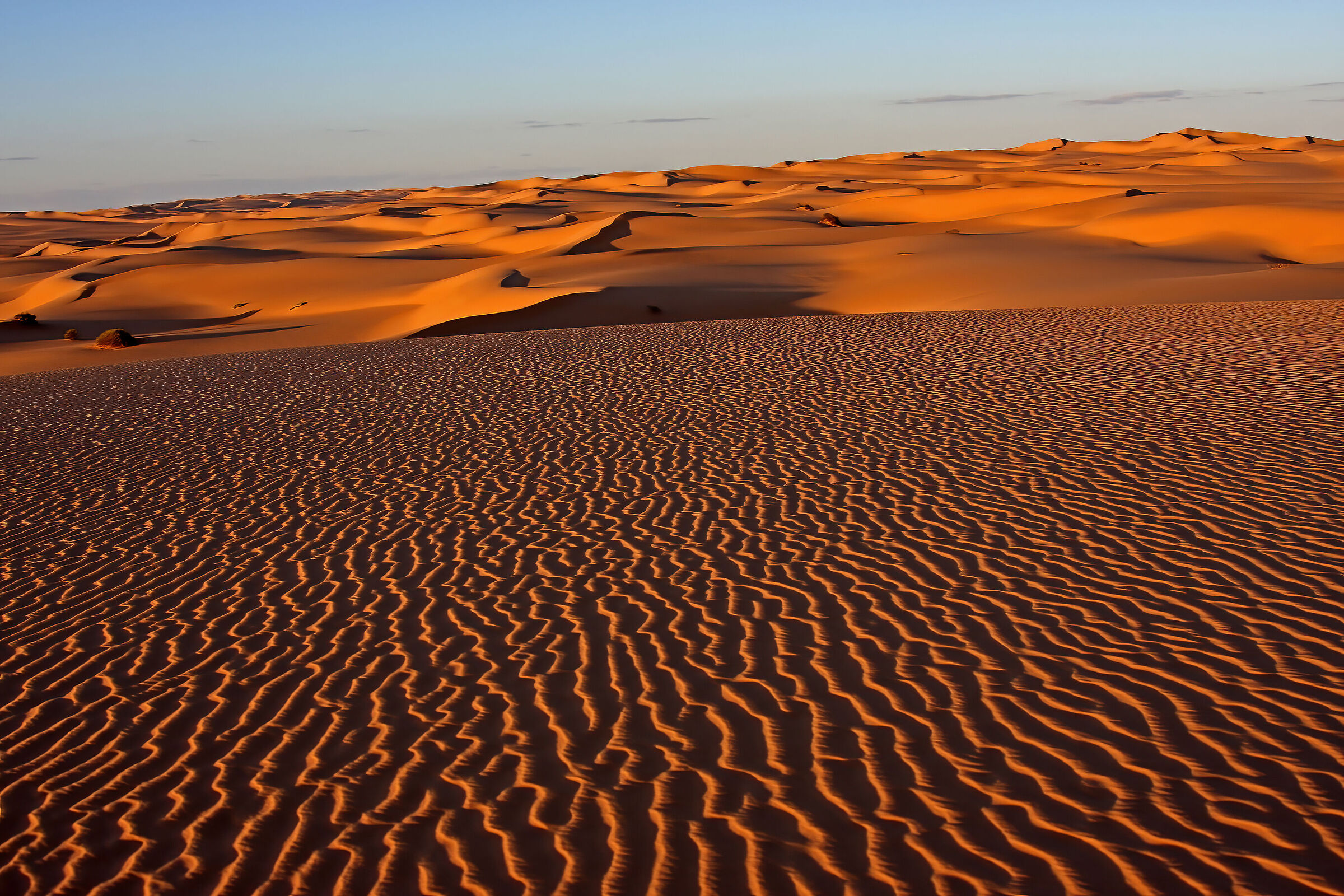 Increspature al tramonto