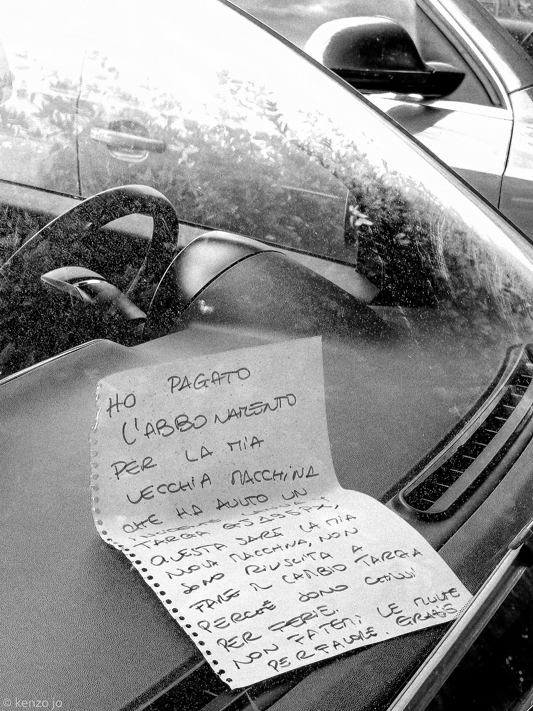 Non fatemi le multe per favore!