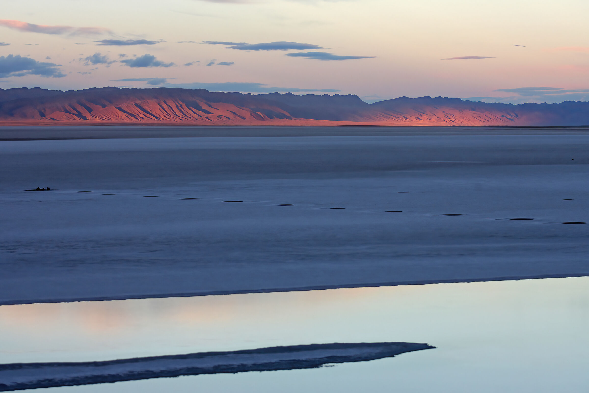 Tramonto sul lago salato - Tunisia