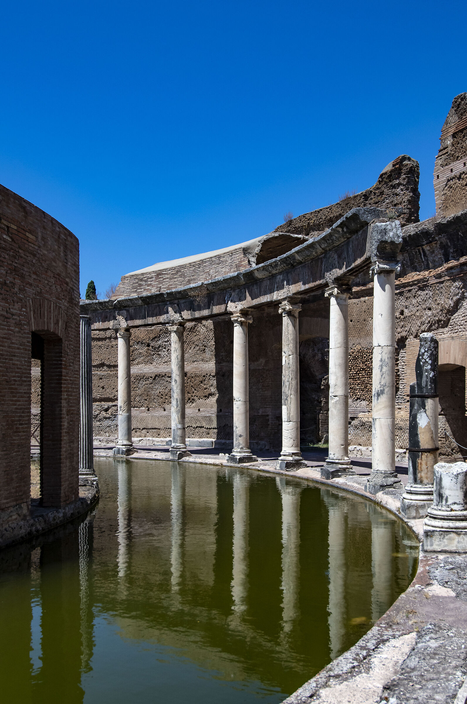 Maritime theatre of Villa Adriana in Tivoli