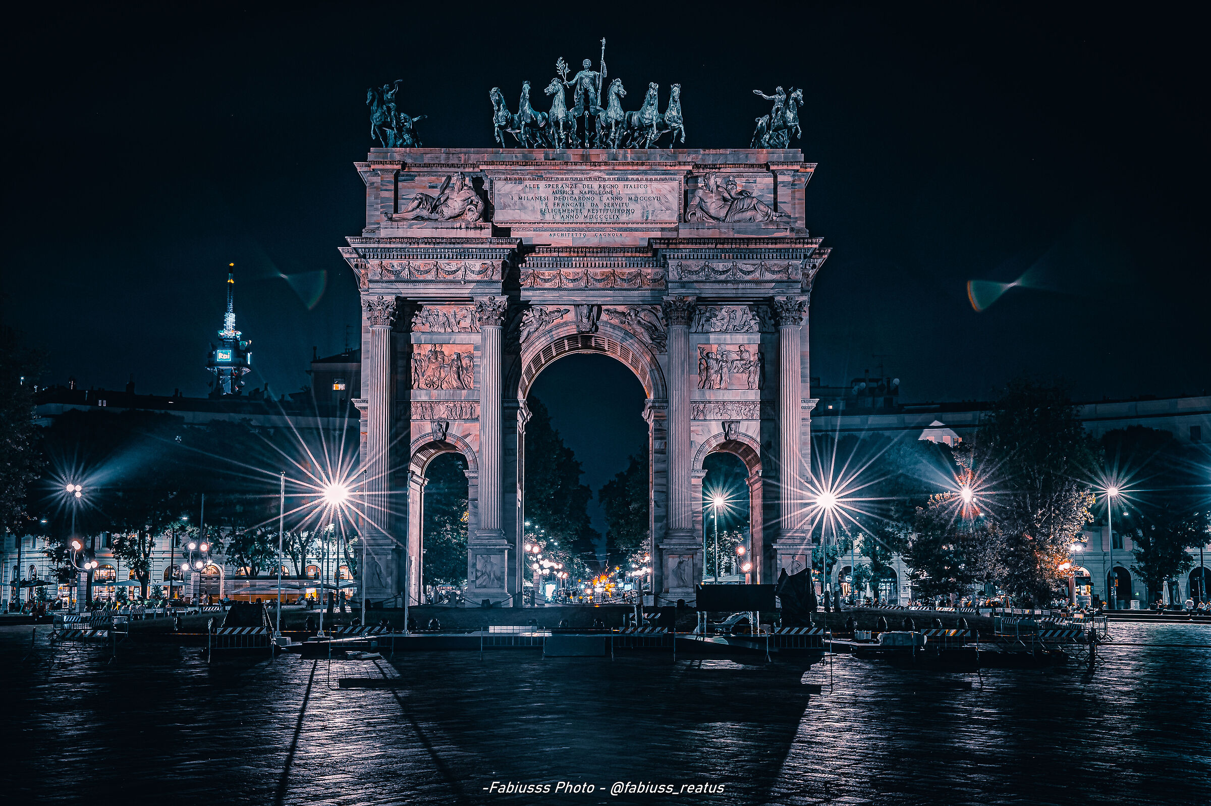 Arco della Pace by Night