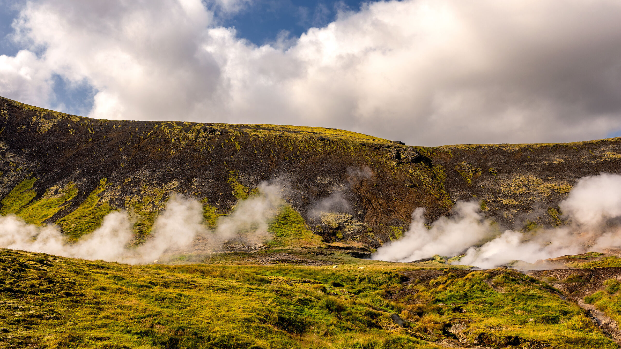 Reykjadalur: nuvole di vapore